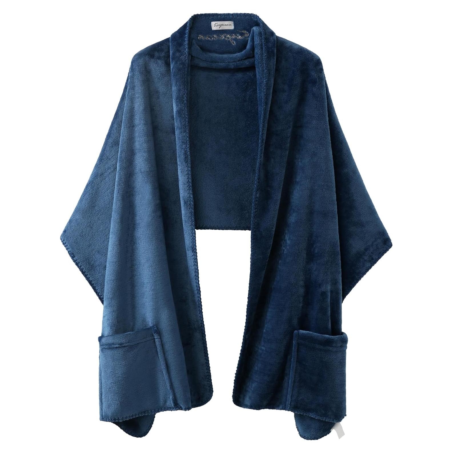 Chal Envolvente Keyocean con Bolsillos para Otoño Invierno