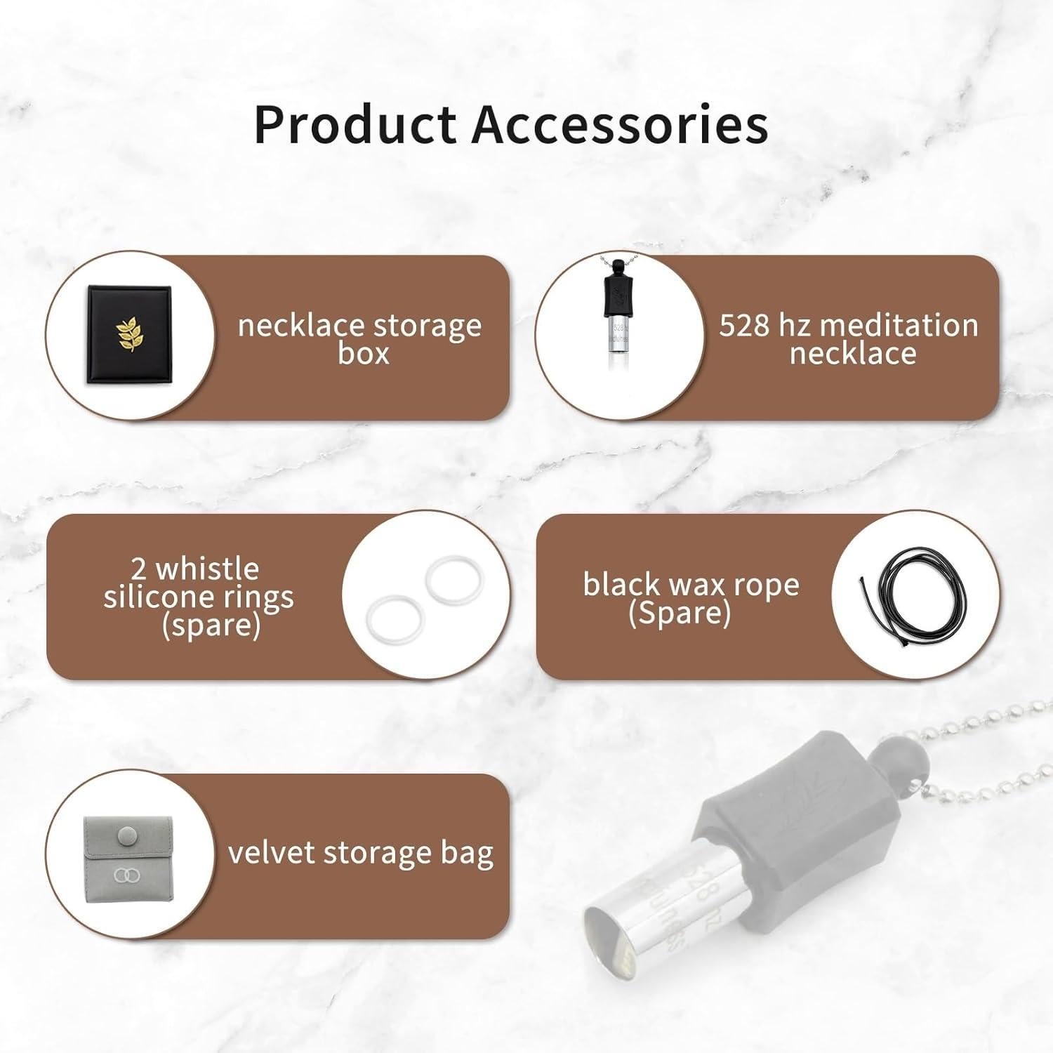 Collar de Meditación 528 Hz Mikuhot para Alivio del Estrés