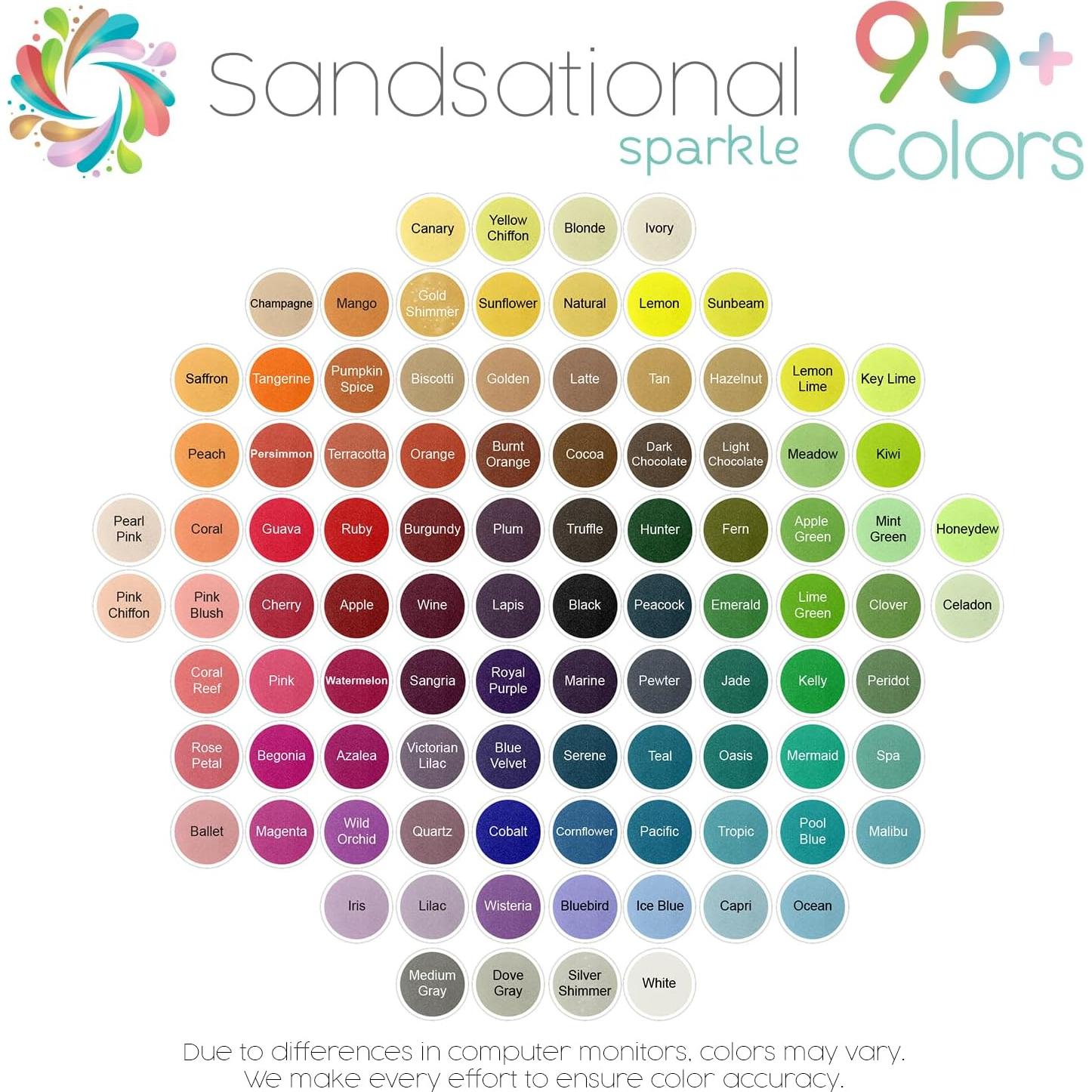 Arena de Color Bluebird Sandsational Sparkle 0.45 kg para Bodas