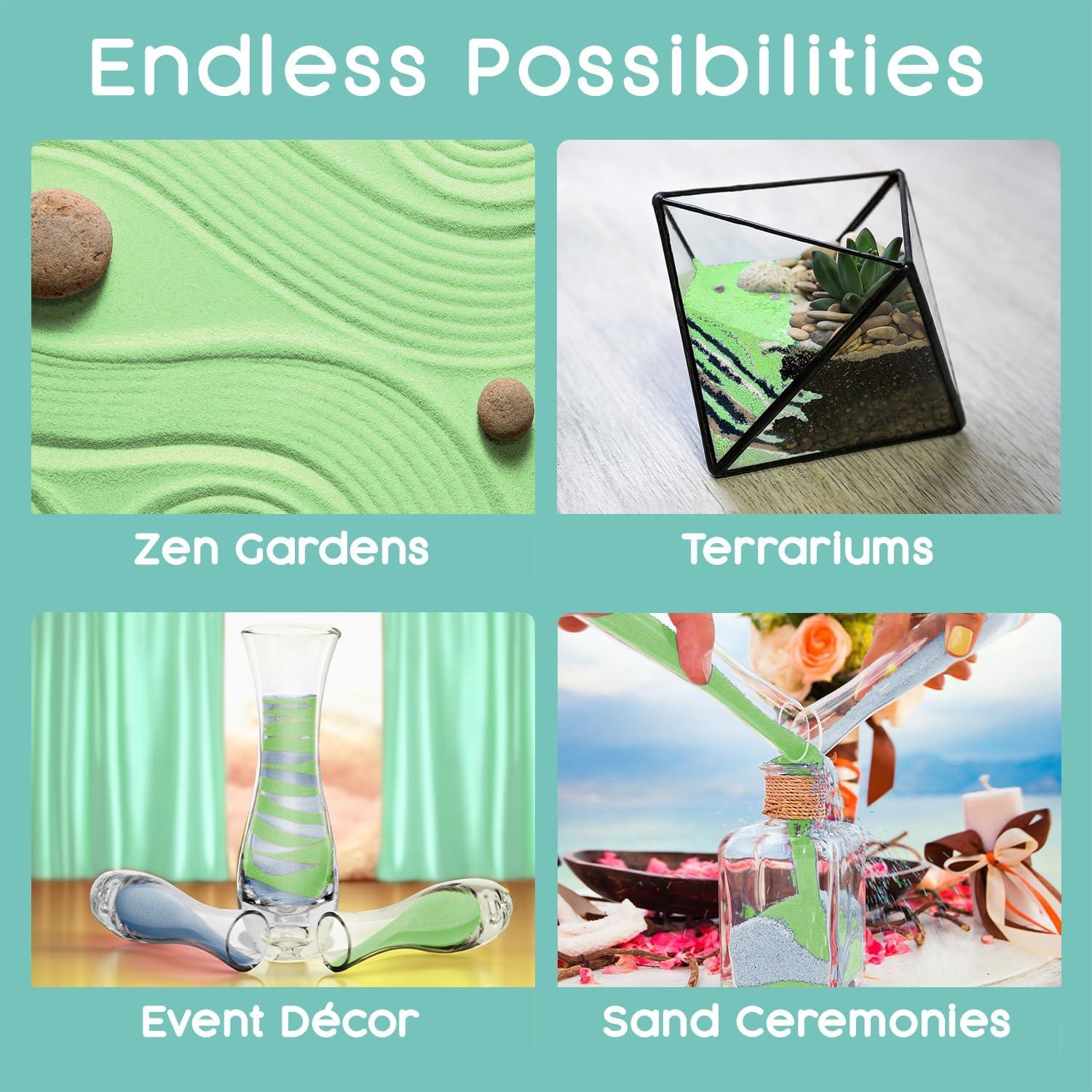 Arena de Color Bluebird Sandsational Sparkle 0.45 kg para Bodas