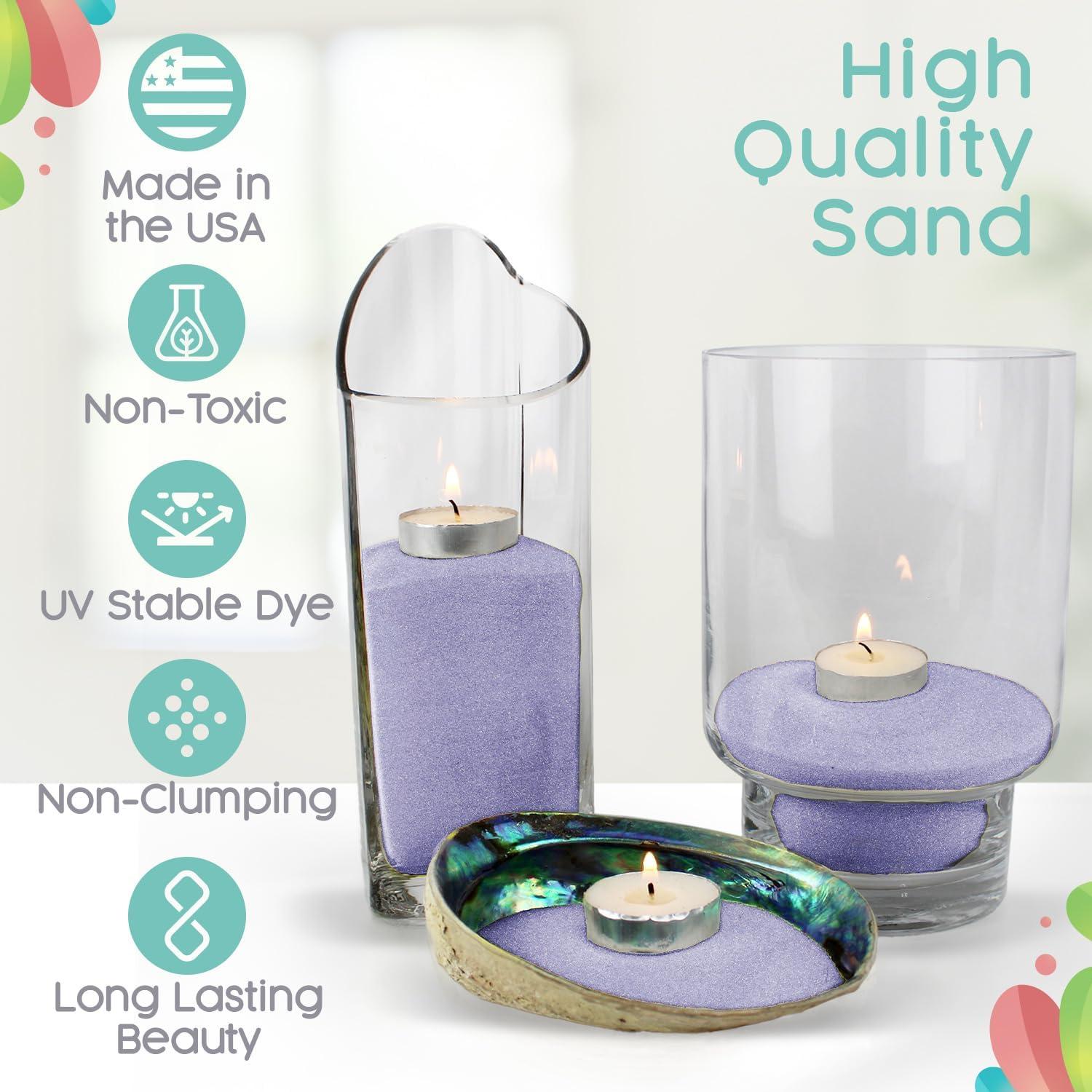 Arena de Color Bluebird Sandsational Sparkle 0.45 kg para Bodas