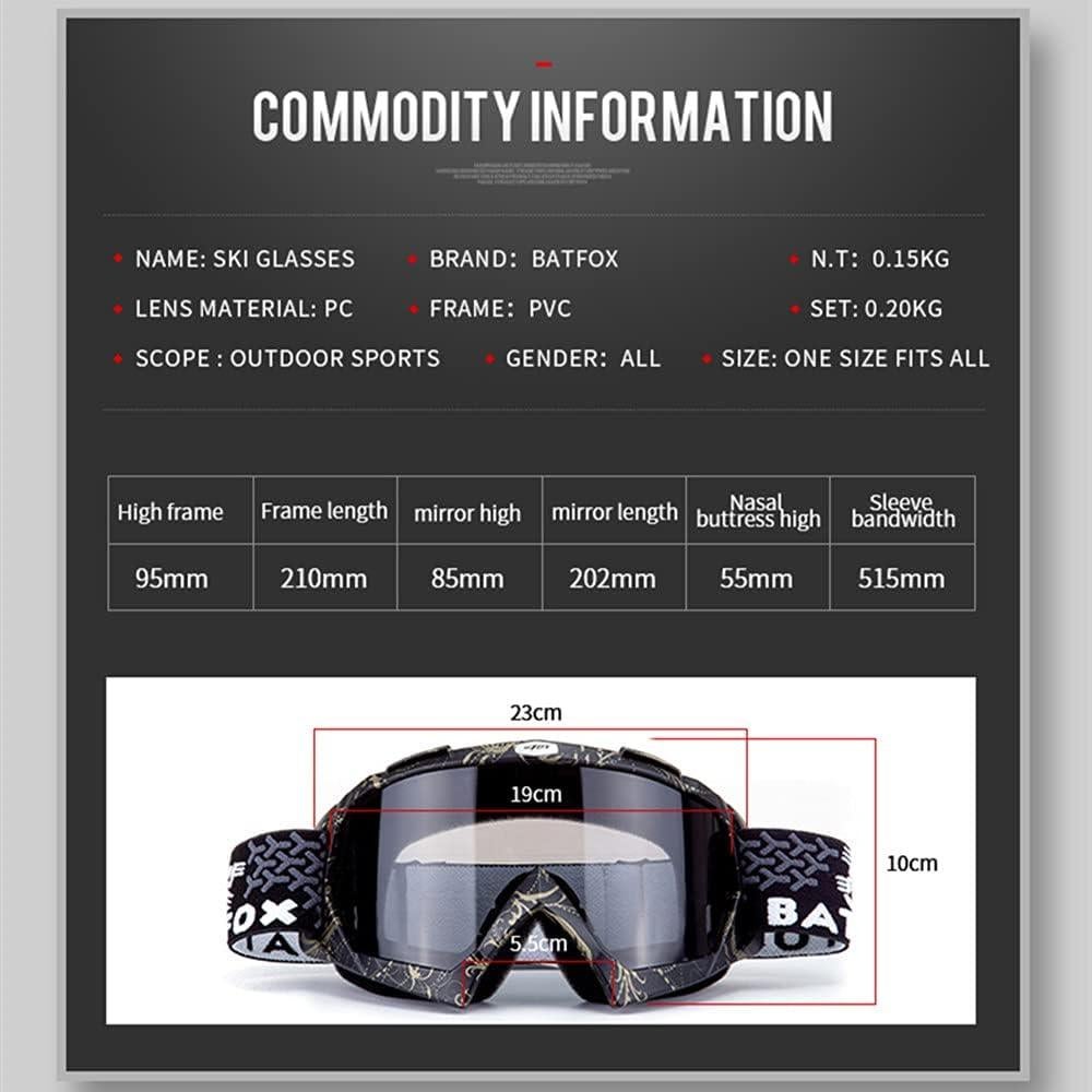 Gafas de Esquí Zsling OTG UV Antivaho para Adultos y Jóvenes