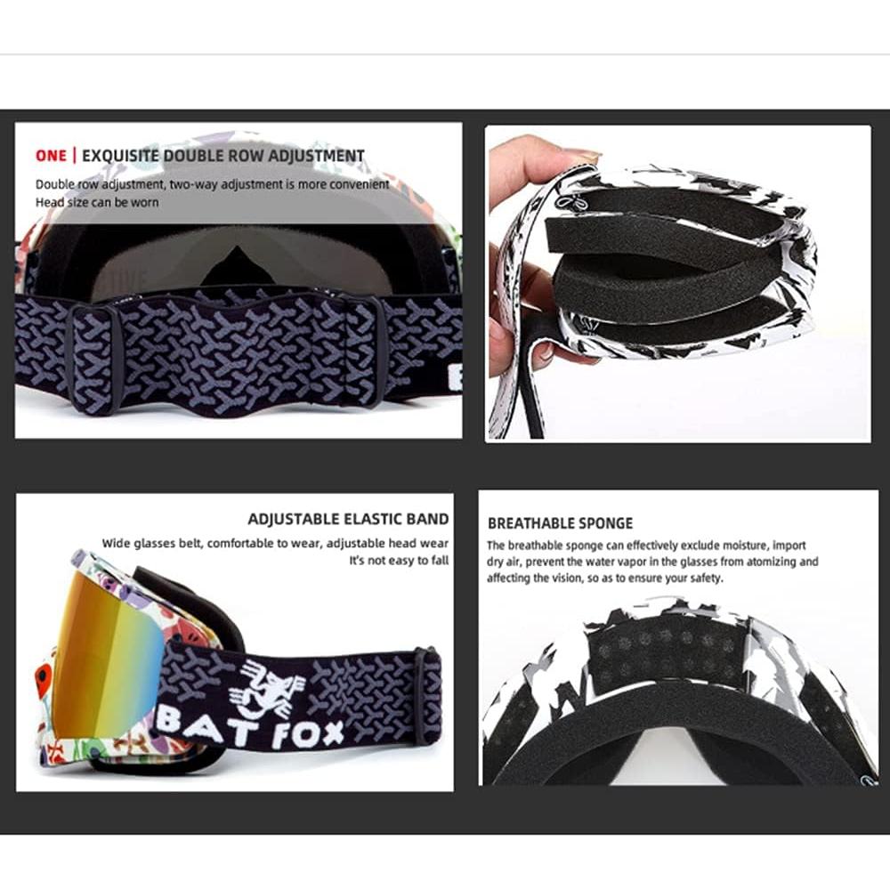 Gafas de Esquí Zsling OTG UV Antivaho para Adultos y Jóvenes