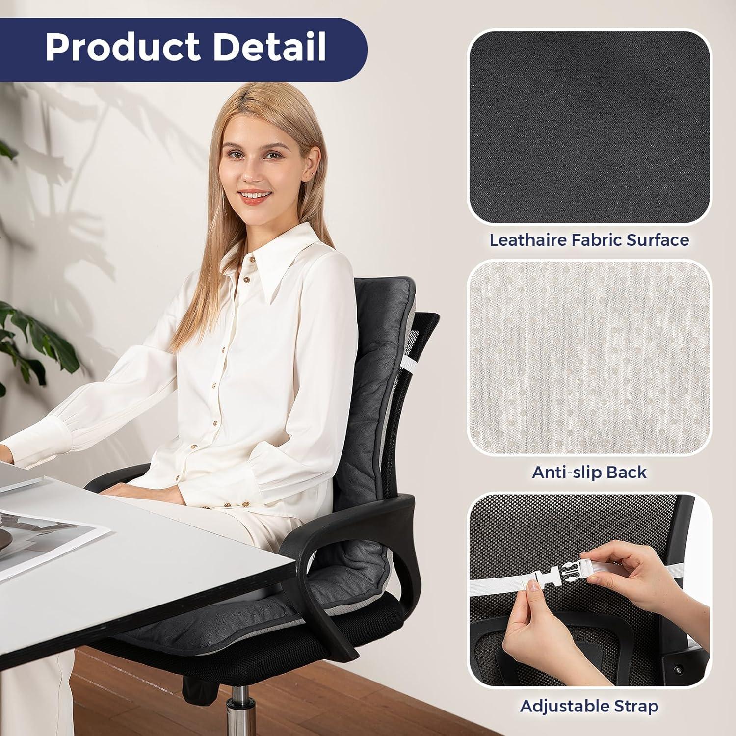 Cojín Calentado FAYKONCEN para Silla de Oficina 3 Niveles