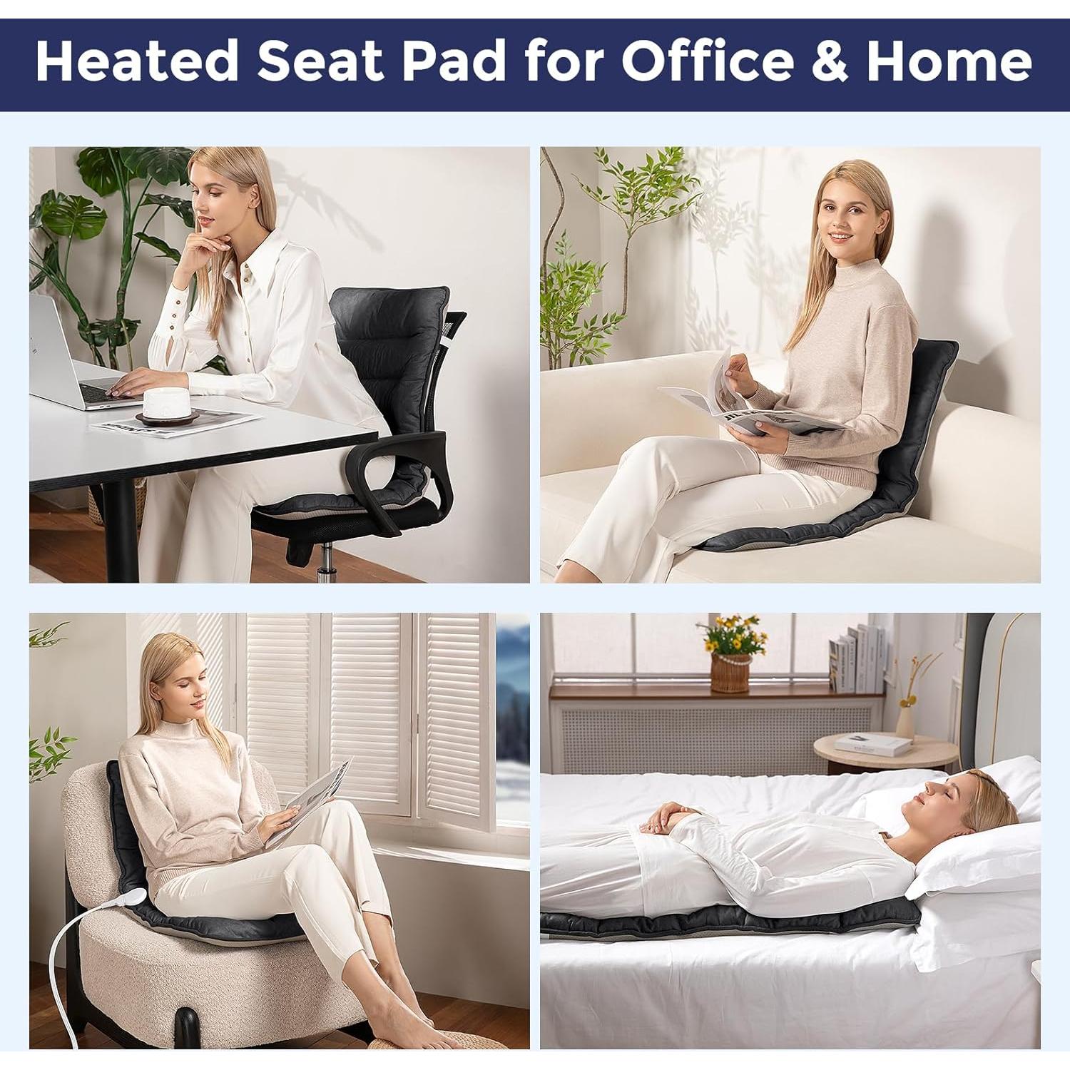 Cojín Calentado FAYKONCEN para Silla de Oficina 3 Niveles