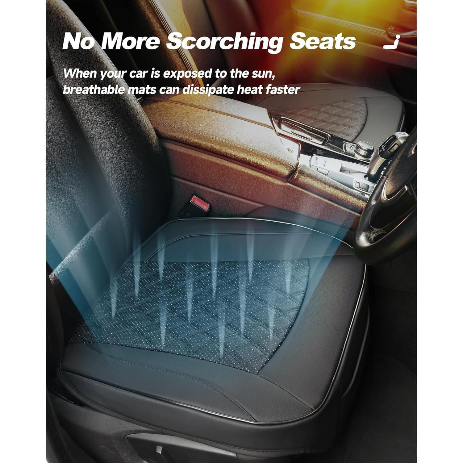 Cubierta de Asiento de Coche West Llama Transpirable Negro