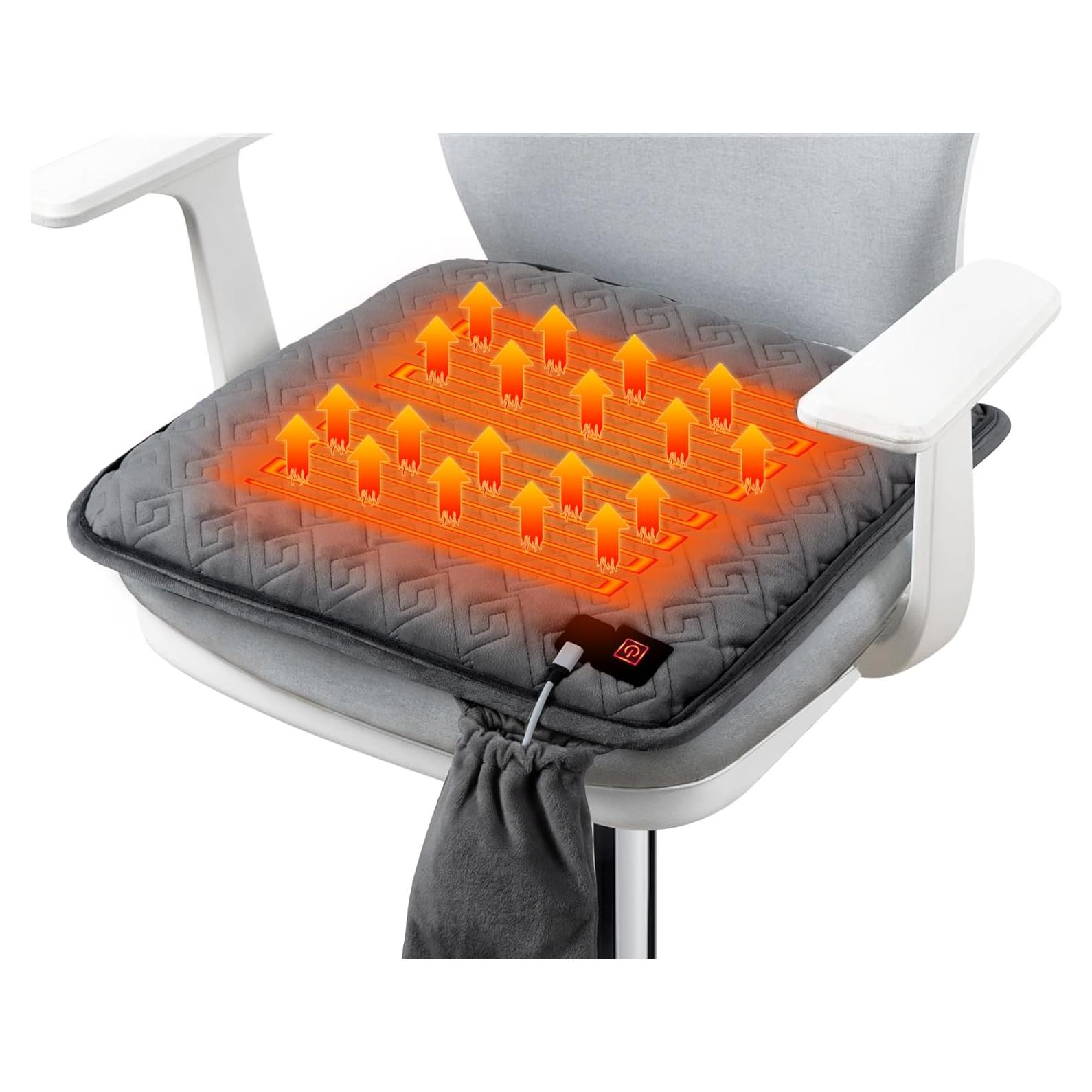 Cojín de Asiento Calentado ChlorStar Gris Oscuro 10x45 cm