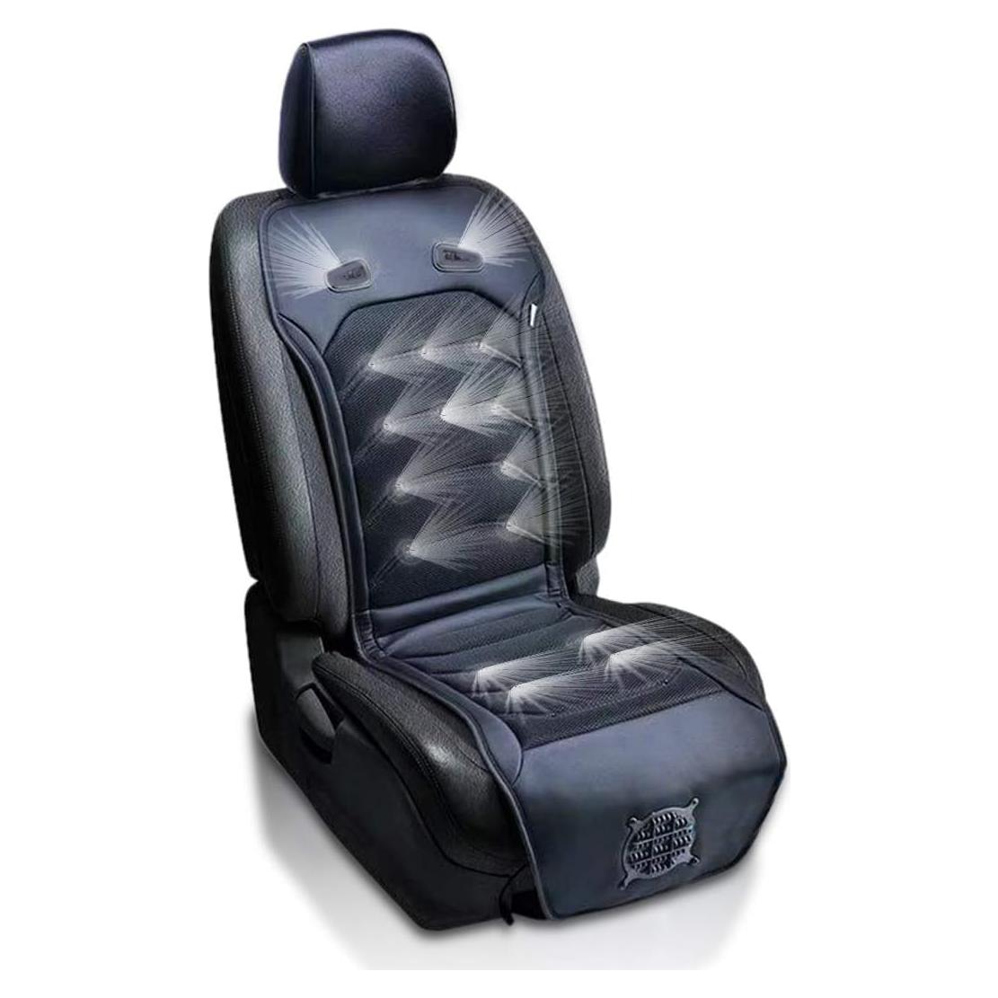 Cojín de Asiento Refrigerante ZONETECH SE0074 - Negro 12V