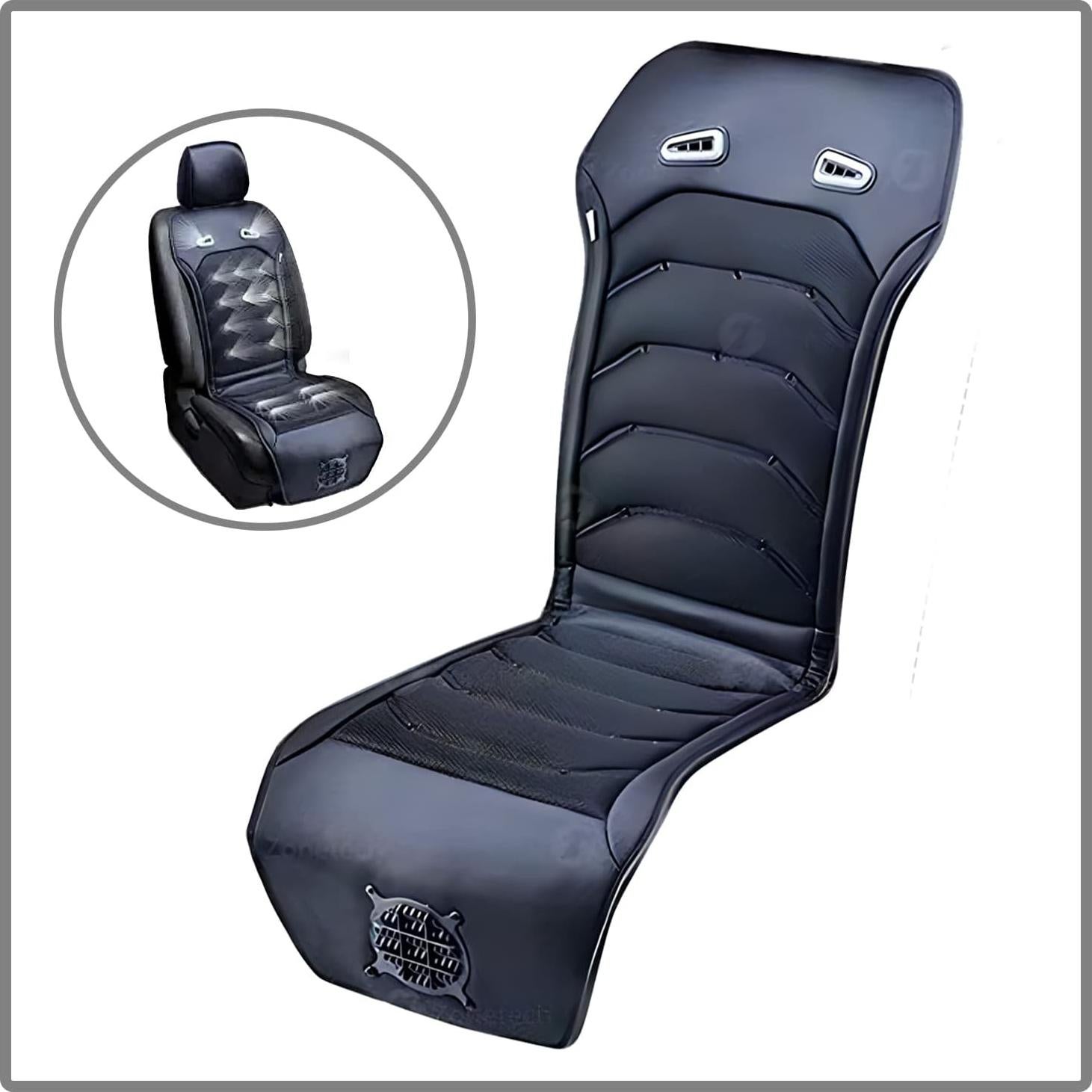 Cojín de Asiento Refrigerante ZONETECH SE0074 - Negro 12V
