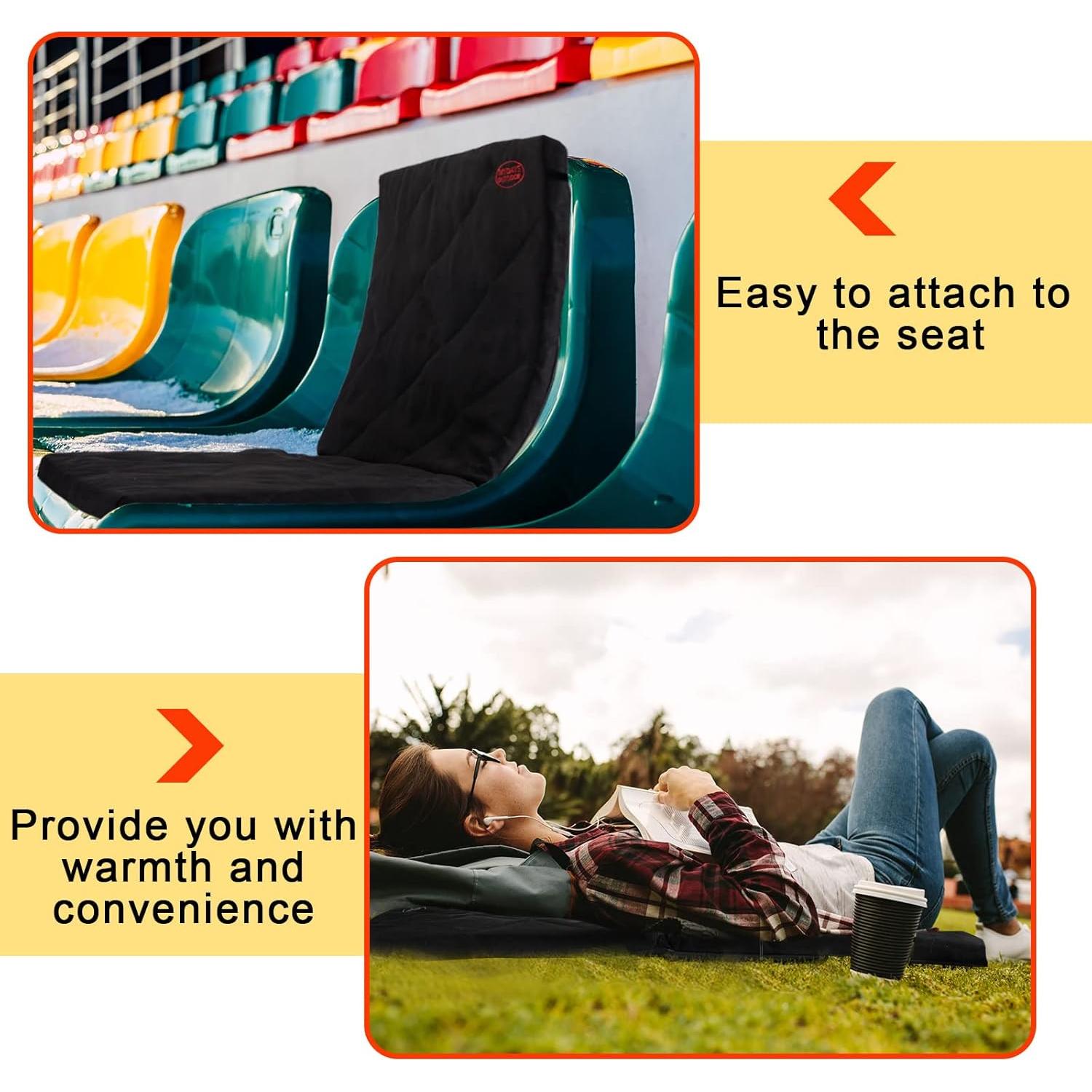 Cojín Térmico Portátil Juexica para Asientos de Estadio 80x40cm