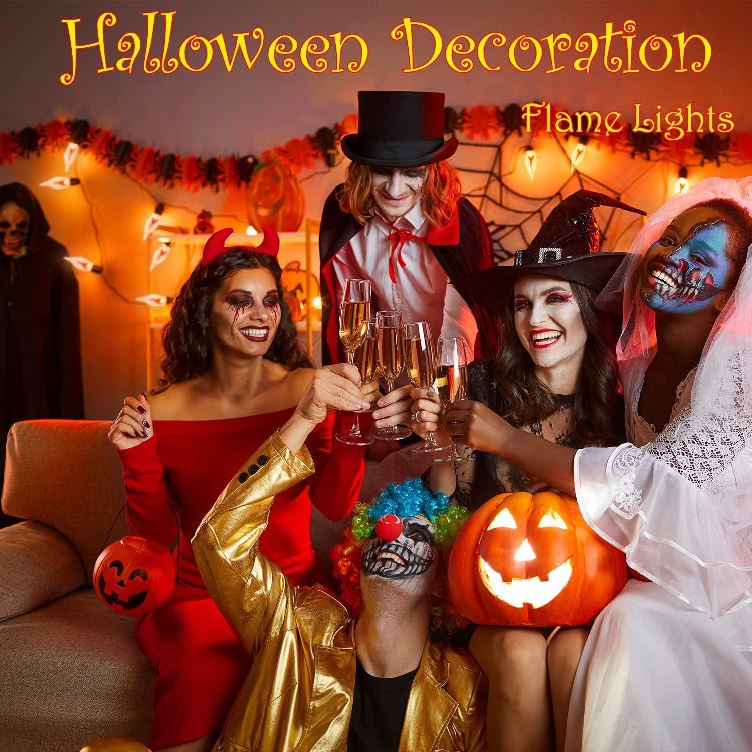 Luces de Cuerda Parpadeantes SOTOPOO 12.8 Pies E12 Halloween