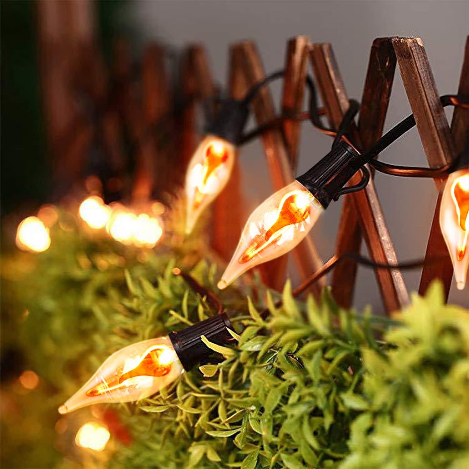 Luces de Cuerda Parpadeantes SOTOPOO 12.8 Pies E12 Halloween