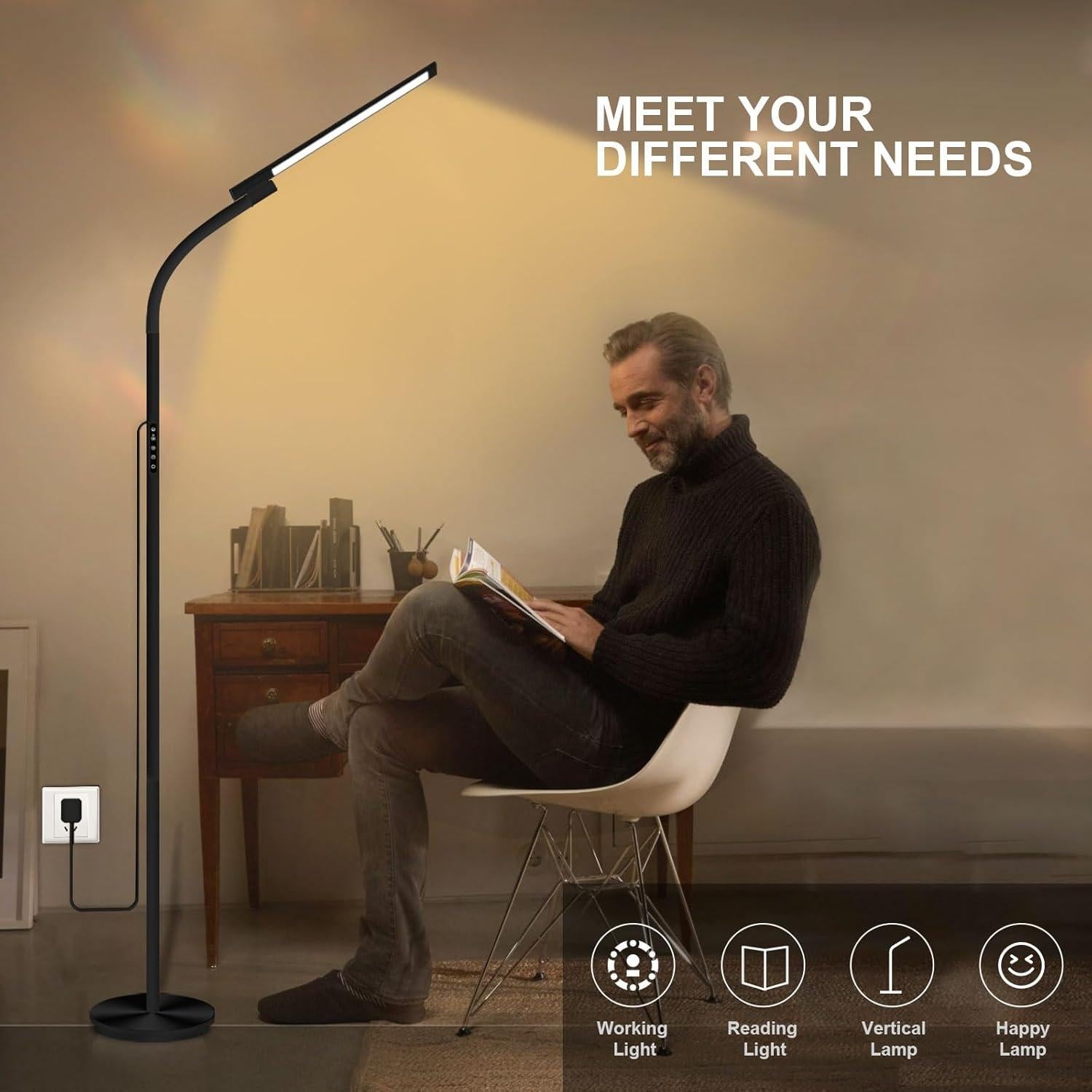 Lámpara de Luz Solar SIYUAN 10000 Lux con Control Remoto