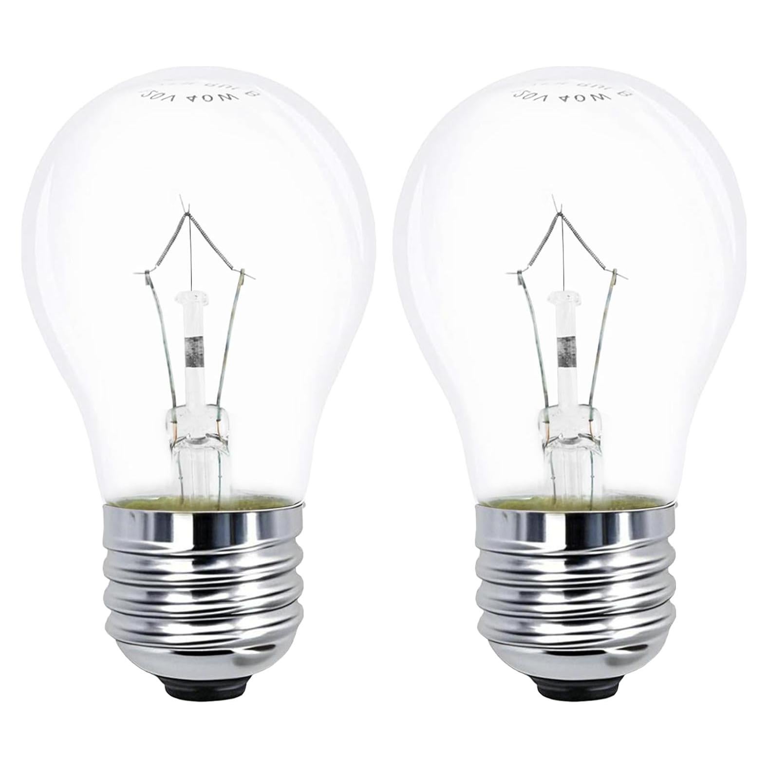 Bombilla A15 40W Zqian para Horno y Electrodomésticos 2 Pcs