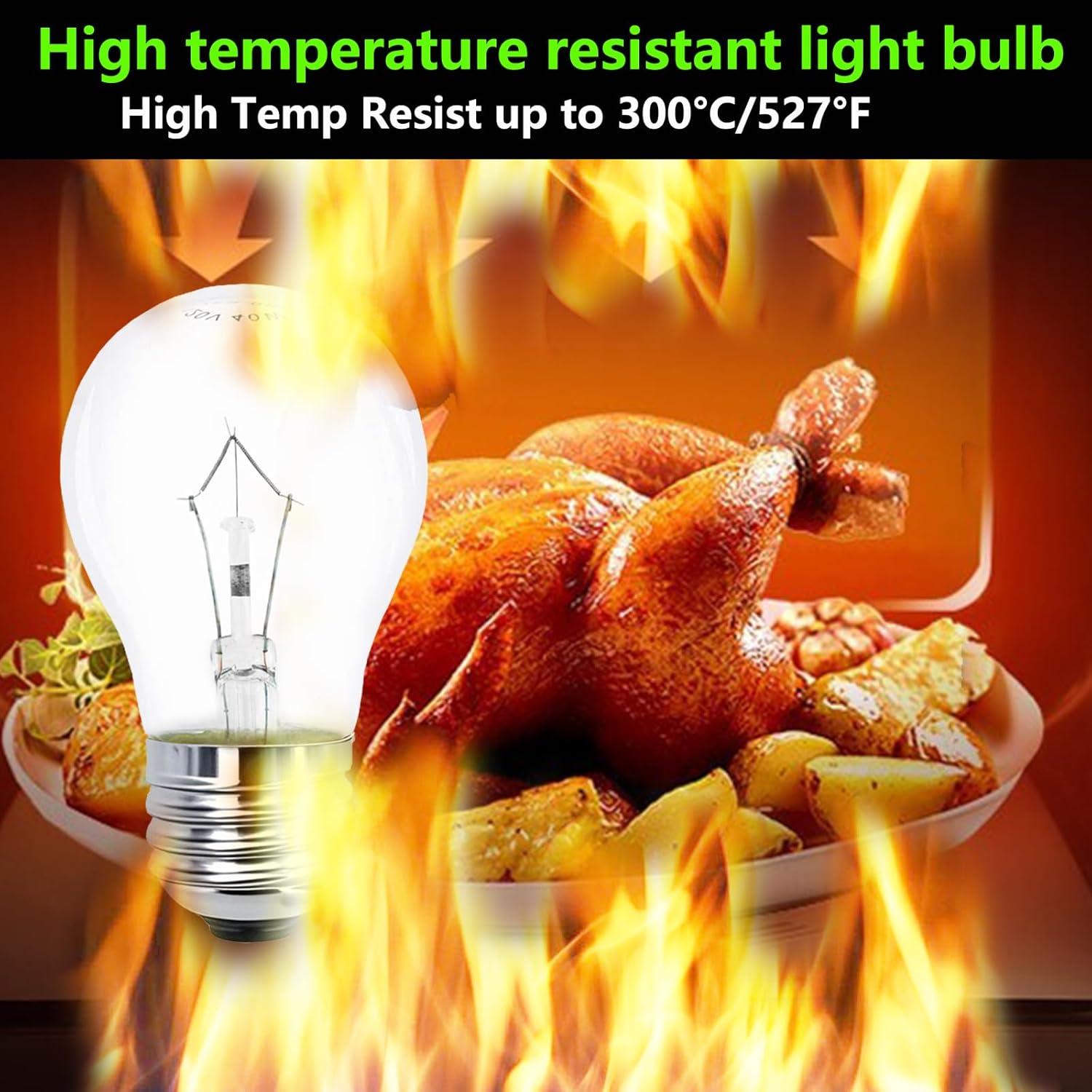 Bombilla A15 40W Zqian para Horno y Electrodomésticos 2 Pcs