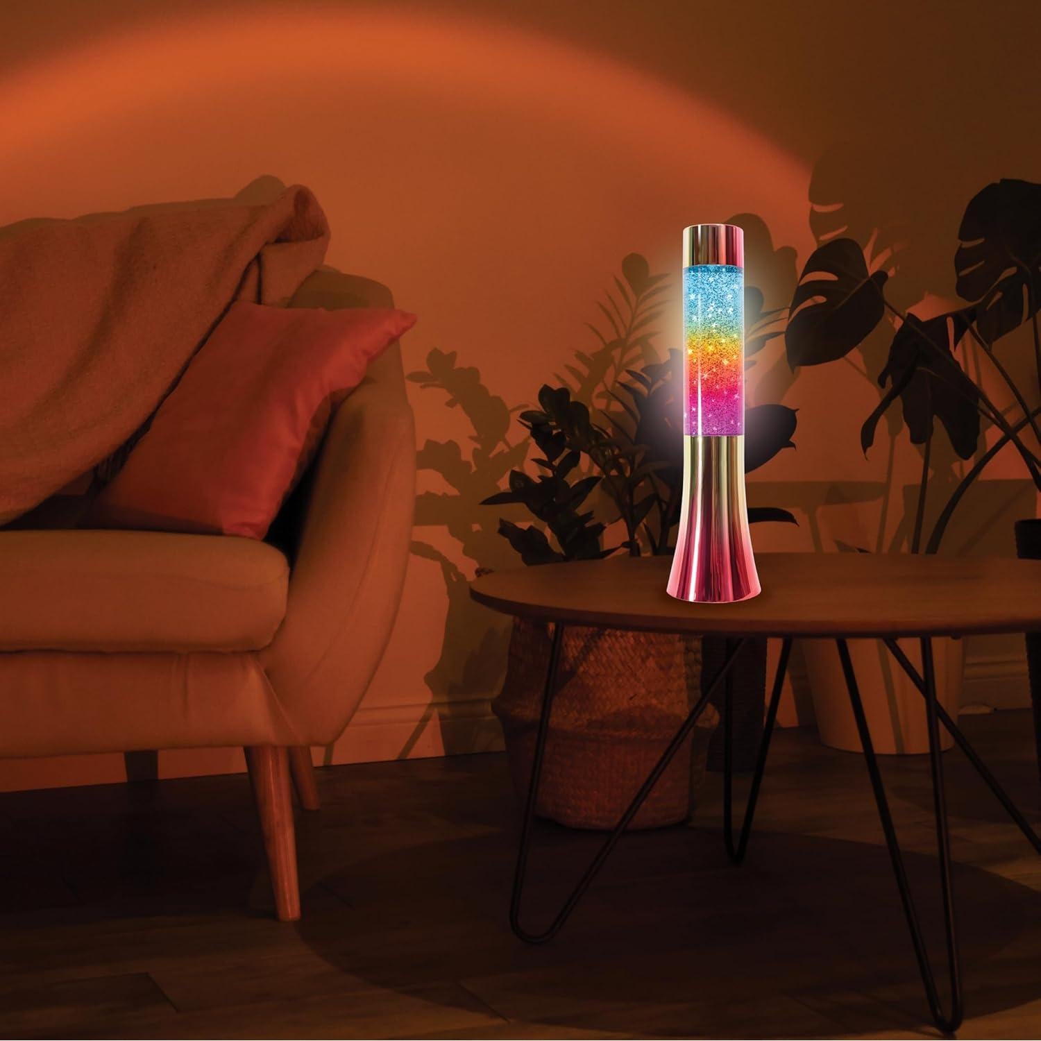 Lámpara de Brillo Arcoíris 33 cm Brilliant Innovations 7 Colores