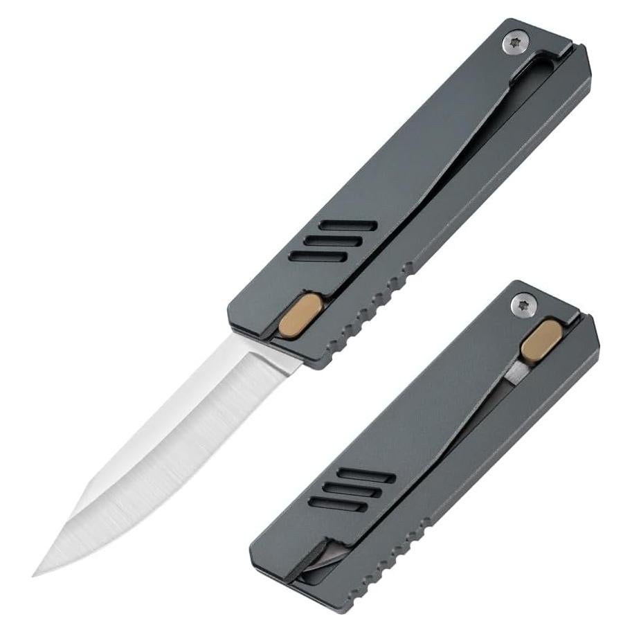 Cuchillo de bolsillo XXOK AX-018 táctico 17.6 cm aluminio gris