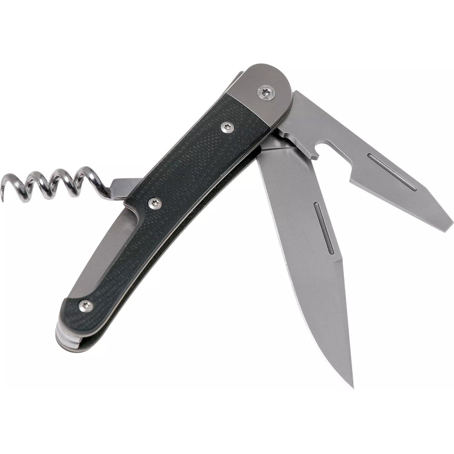 Cuchillo Plegable LionSTEEL JACK 3 Multiherramienta G10 Negro