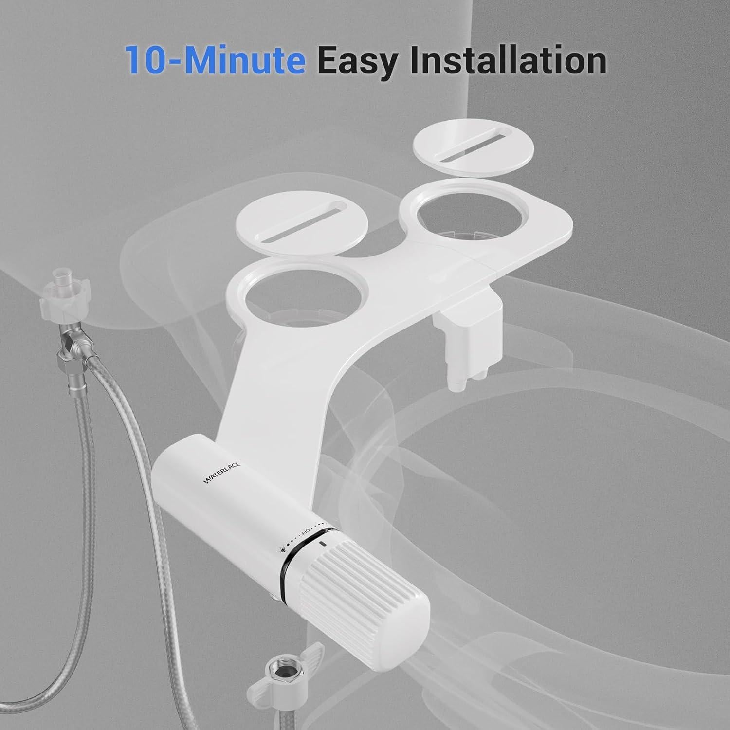 Accesorio de Bidet Waterlace - Duales Boquillas Retráctiles