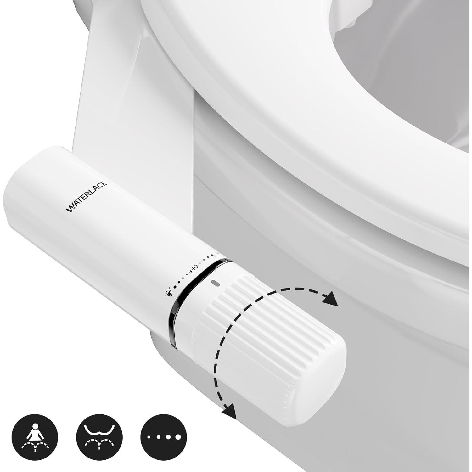 Accesorio de Bidet Waterlace - Duales Boquillas Retráctiles