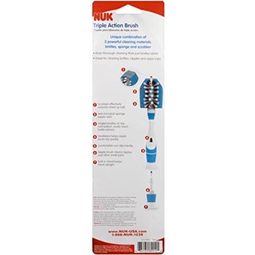 Cepillo para Biberones NUK Triple Acción con Cepillo para Pezones