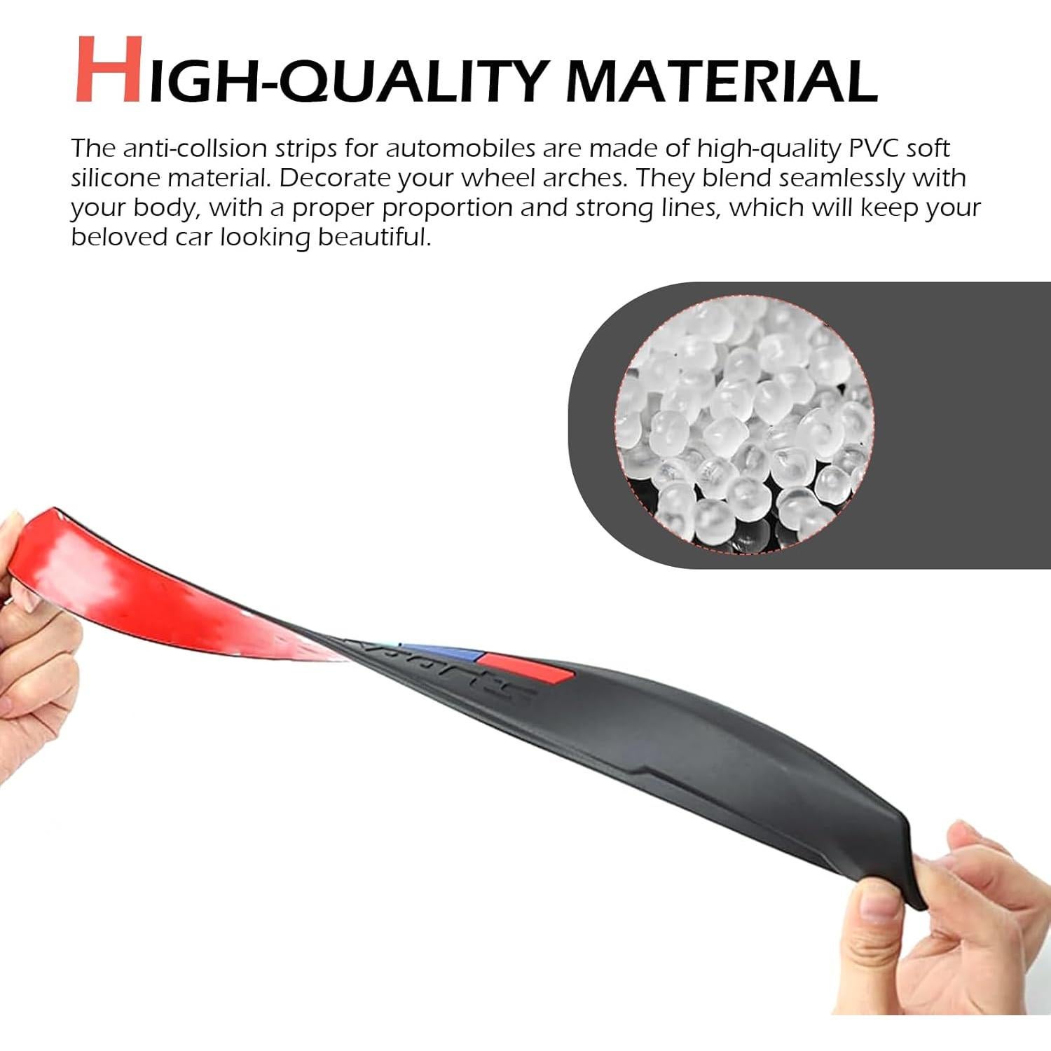 Protector de Arco de Rueda Ferianl 40cm Negro PVC Flexible