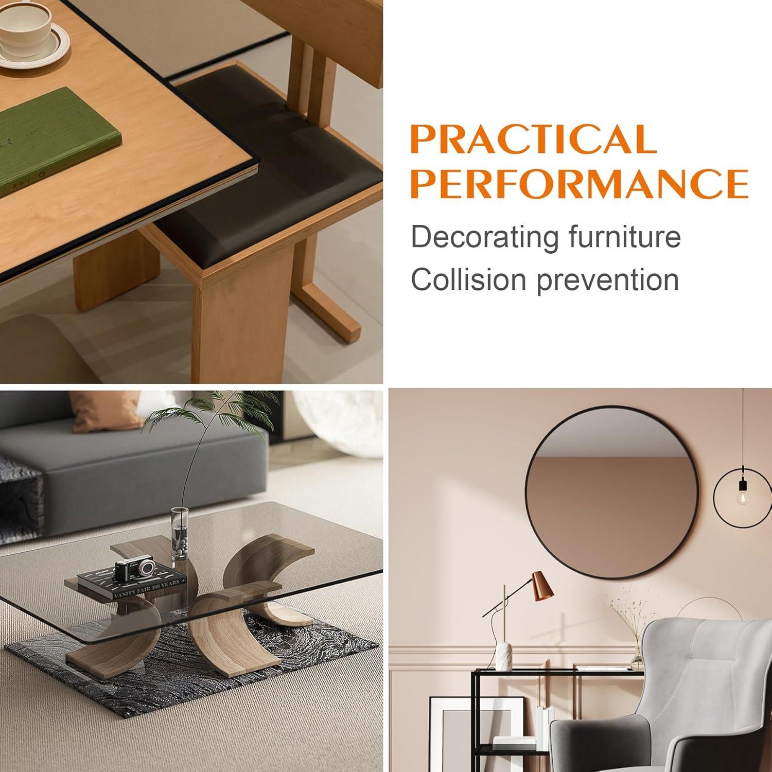 Bisel Autoadhesivo Kikerike 10 Pies PVC Negro para Azulejos