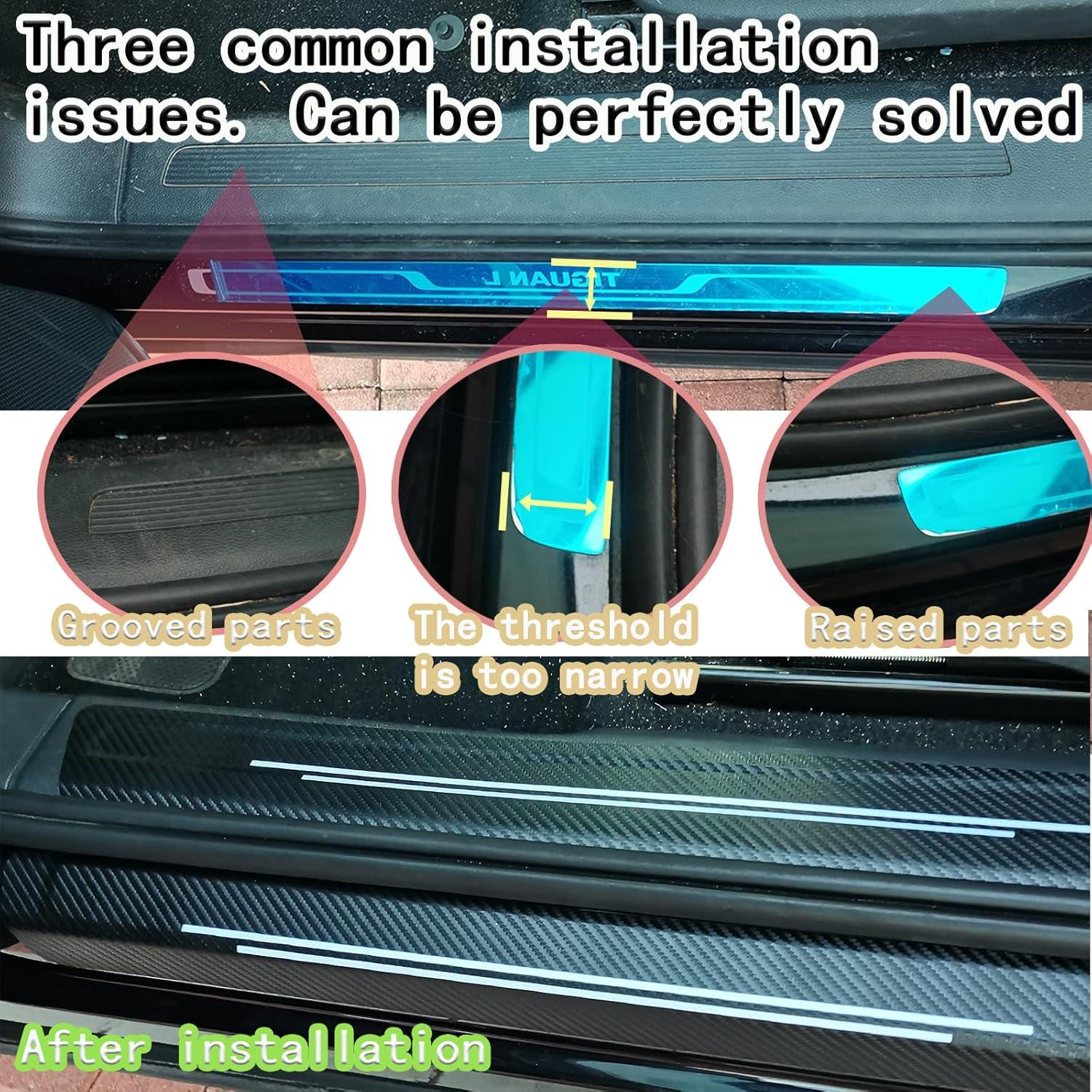 Protector de Umbral de Puerta TACOPETS 4PC Negro Universal