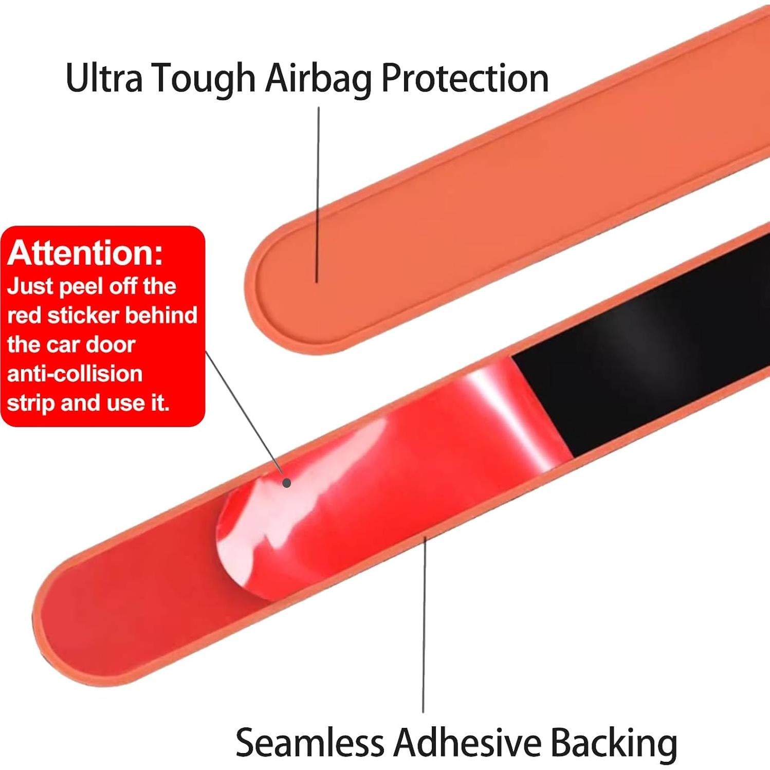 Tira Anticolisión para Puertas de Auto XXXPOWERXXX Gris - Paquete de 4