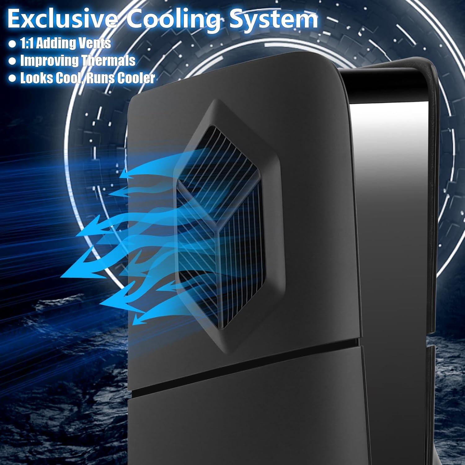 Cubiertas PS5 Slim SIKEMAY Ventiladas Negro 2023