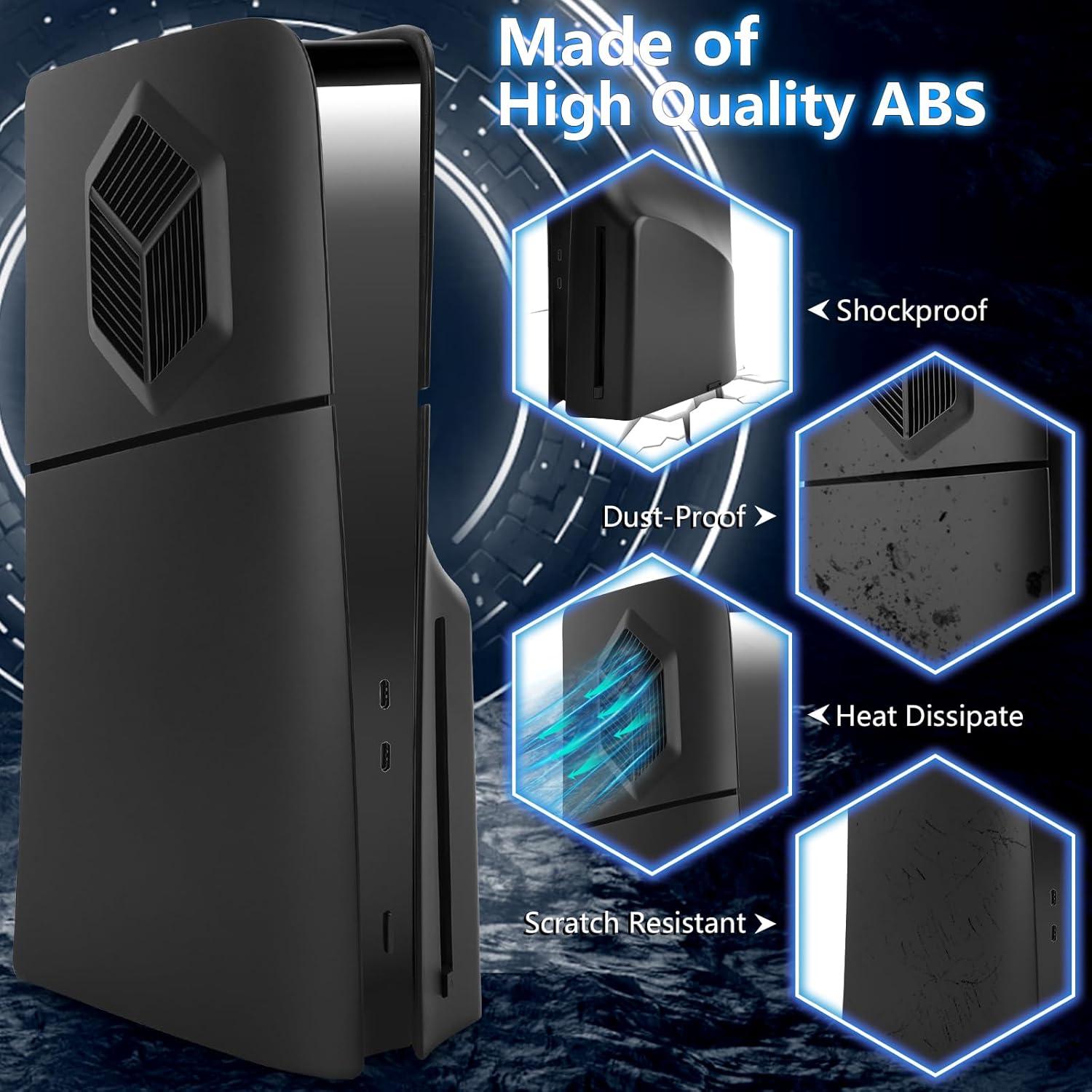 Cubiertas PS5 Slim SIKEMAY Ventiladas Negro 2023