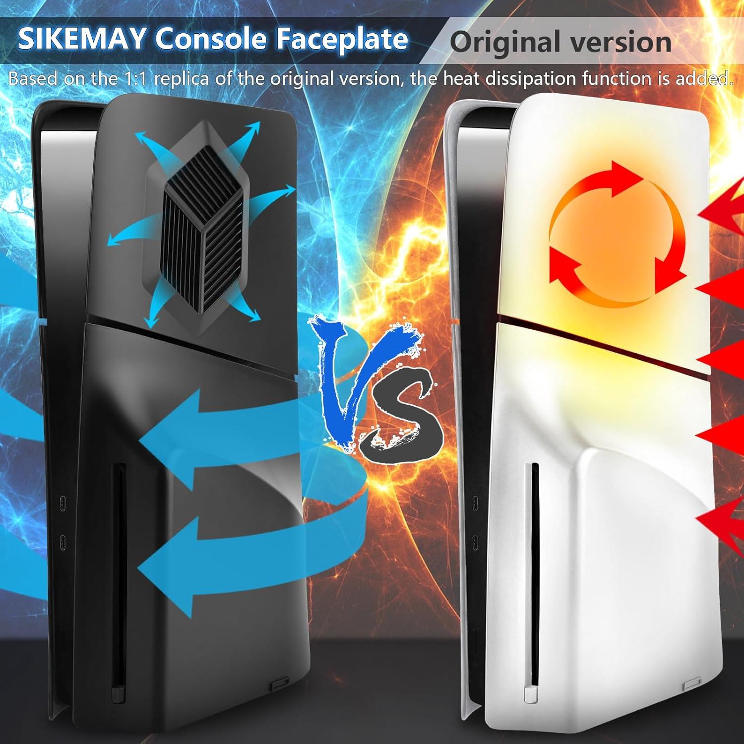 Cubiertas PS5 Slim SIKEMAY Ventiladas Negro 2023