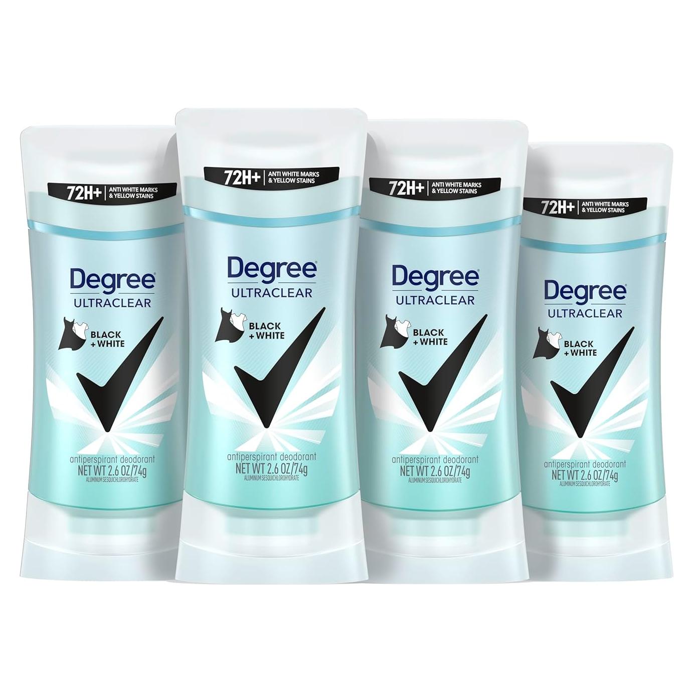 Desodorante Antitranspirante Degree UltraClear 74g x4 Mujeres