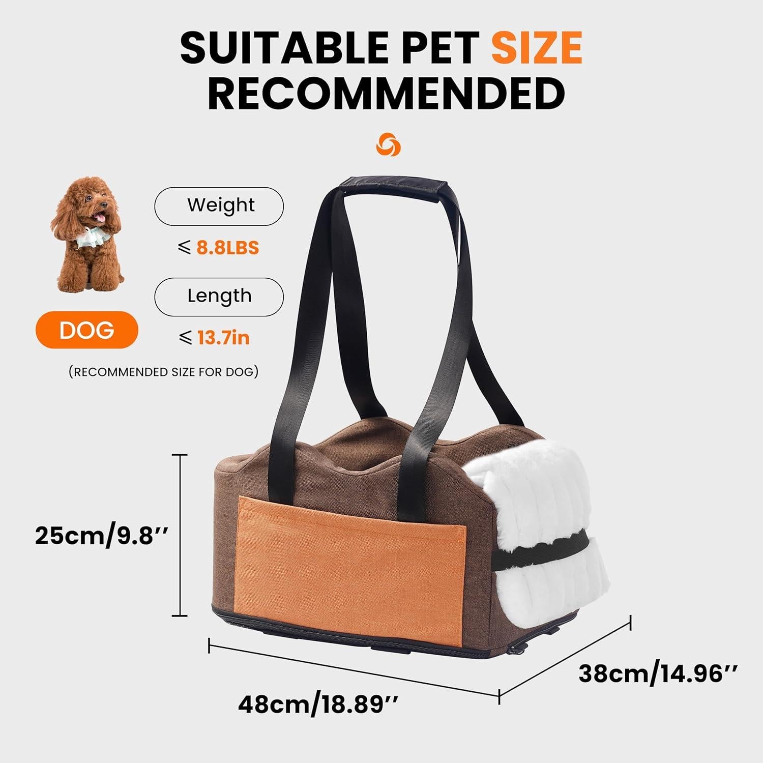 Asiento Elevador para Perros Sangoodier Marrón-Naranja 6.1kg