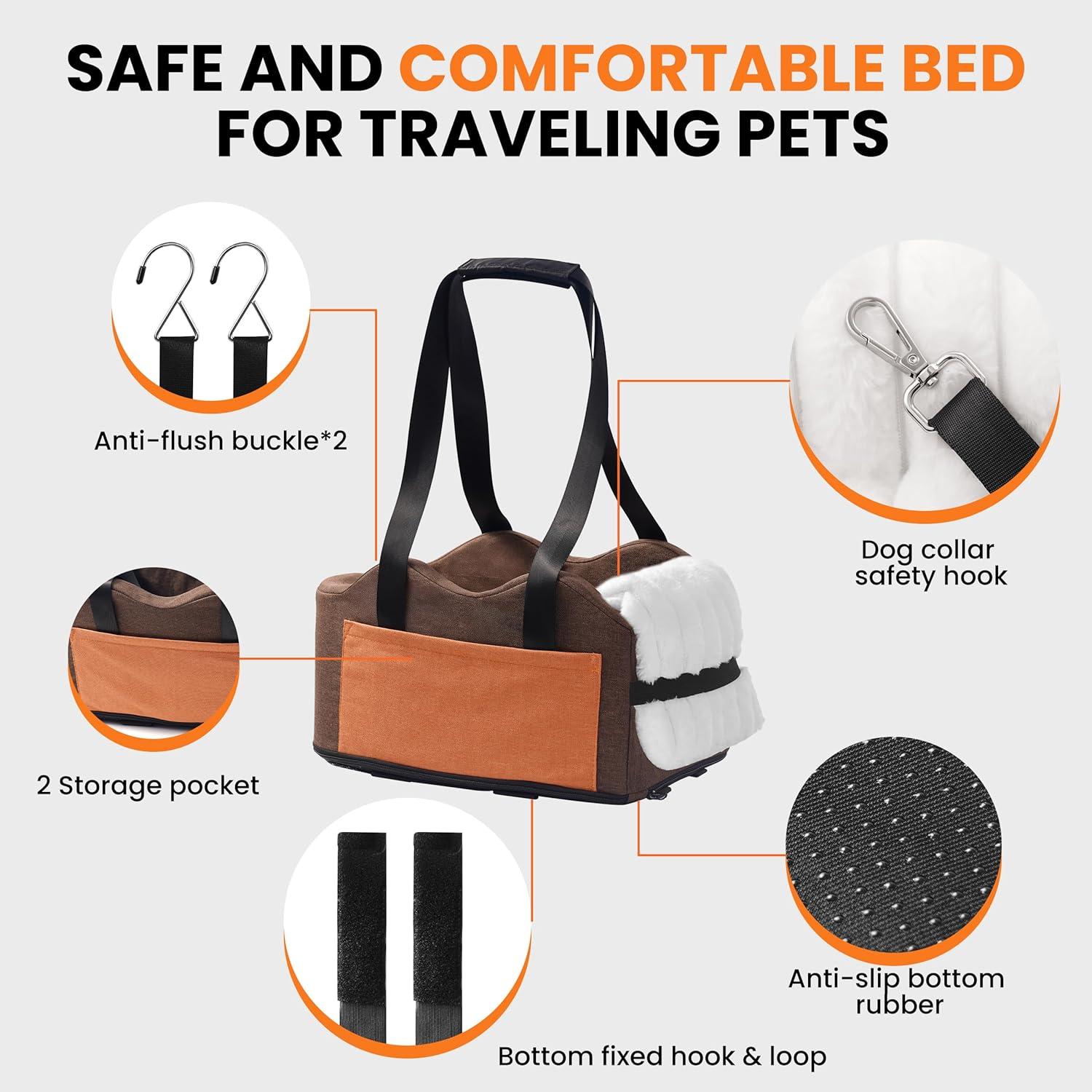 Asiento Elevador para Perros Sangoodier Marrón-Naranja 6.1kg