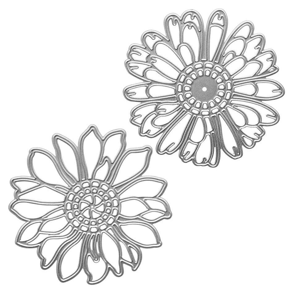 Troqueles de Corte Belamour 2 Flores Huecas para Scrapbooking