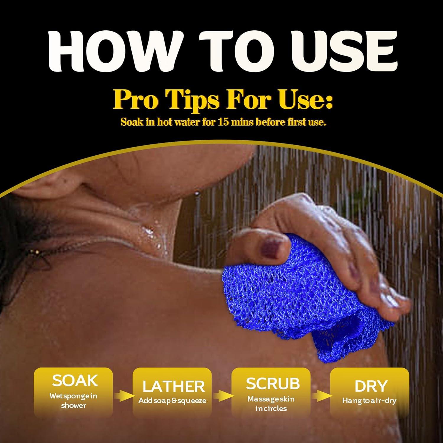 Esponjas de Red Africana Exfoliantes 2 Piezas - ACLMFUP