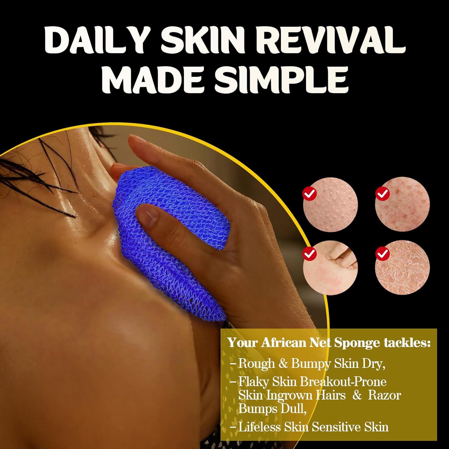 Esponjas de Red Africana Exfoliantes 2 Piezas - ACLMFUP