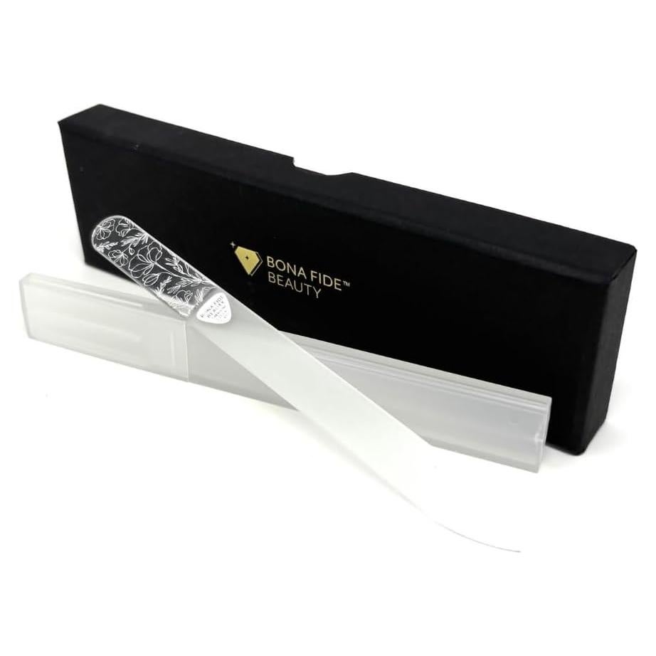 Lima de Uñas de Vidrio Checo Bona Fide Beauty Floral 16.3cm