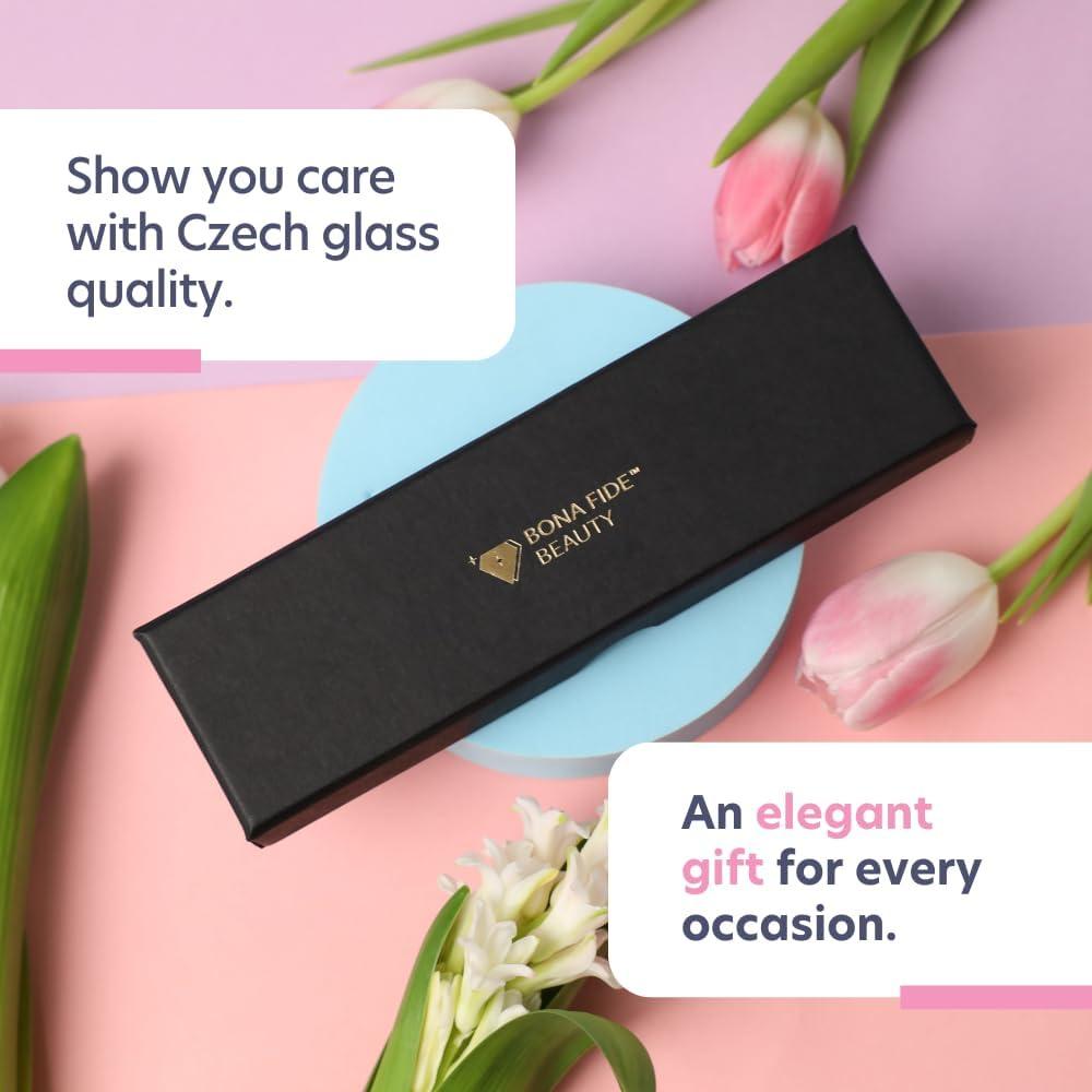 Lima de Uñas de Vidrio Checo Bona Fide Beauty Floral 16.3cm