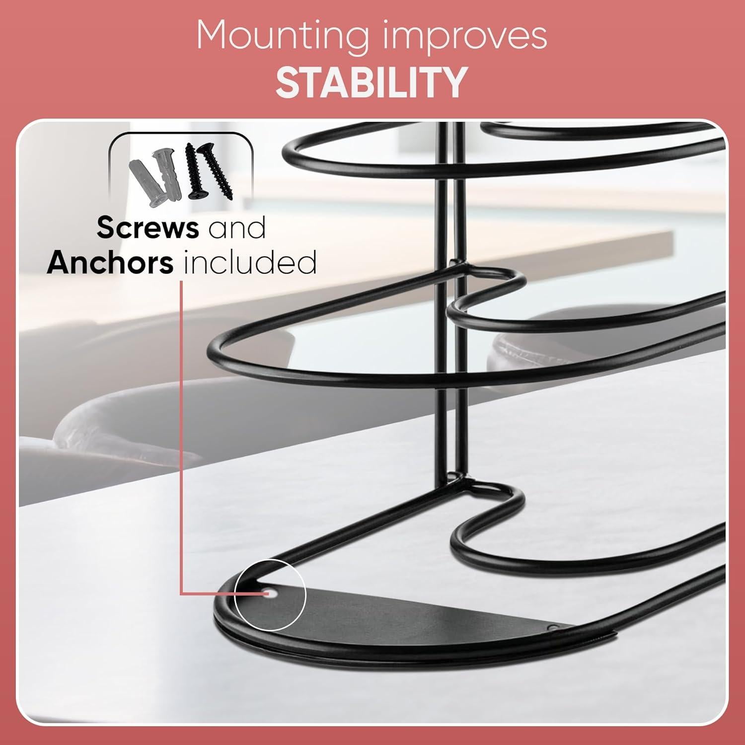 Organizador de Ollas y Sartenes Extreme Matters 5 Niveles Negro