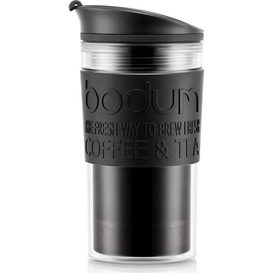 Taza Aislada Bodum TRAVEL PRESS 350 ml Negro Transparente