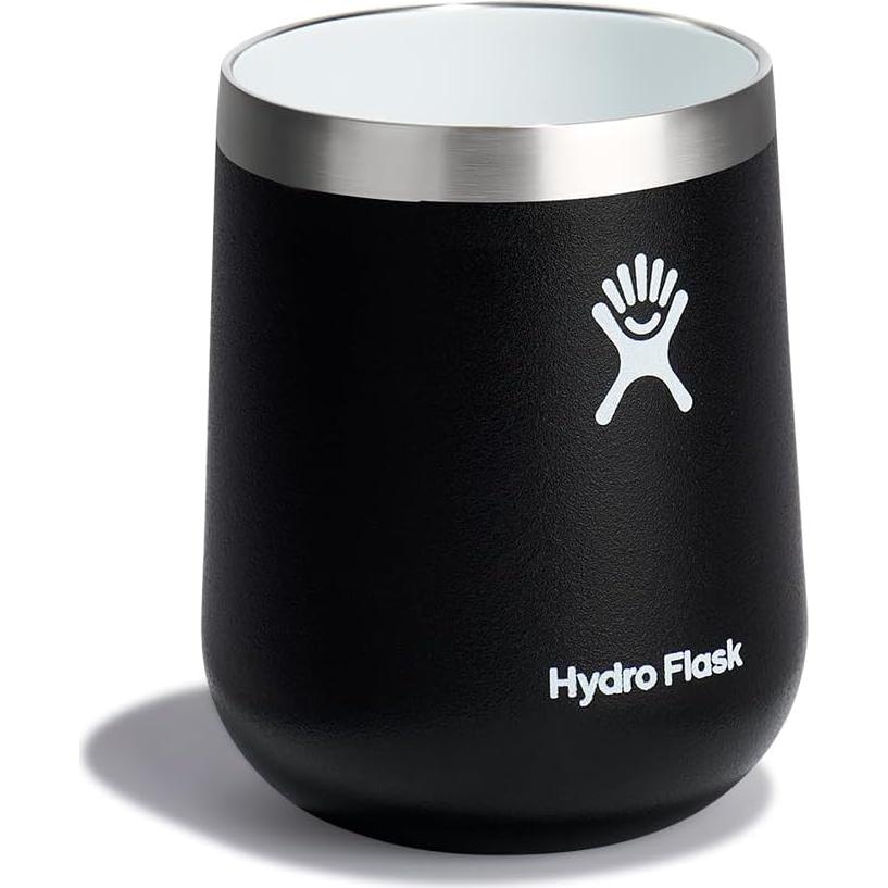 Vaso de Vino Aislado Hydro Flask 296 ml Cerámica Negro