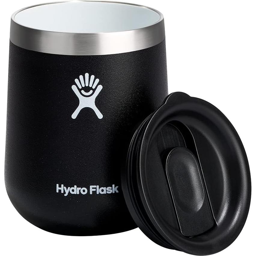 Vaso de Vino Aislado Hydro Flask 296 ml Cerámica Negro