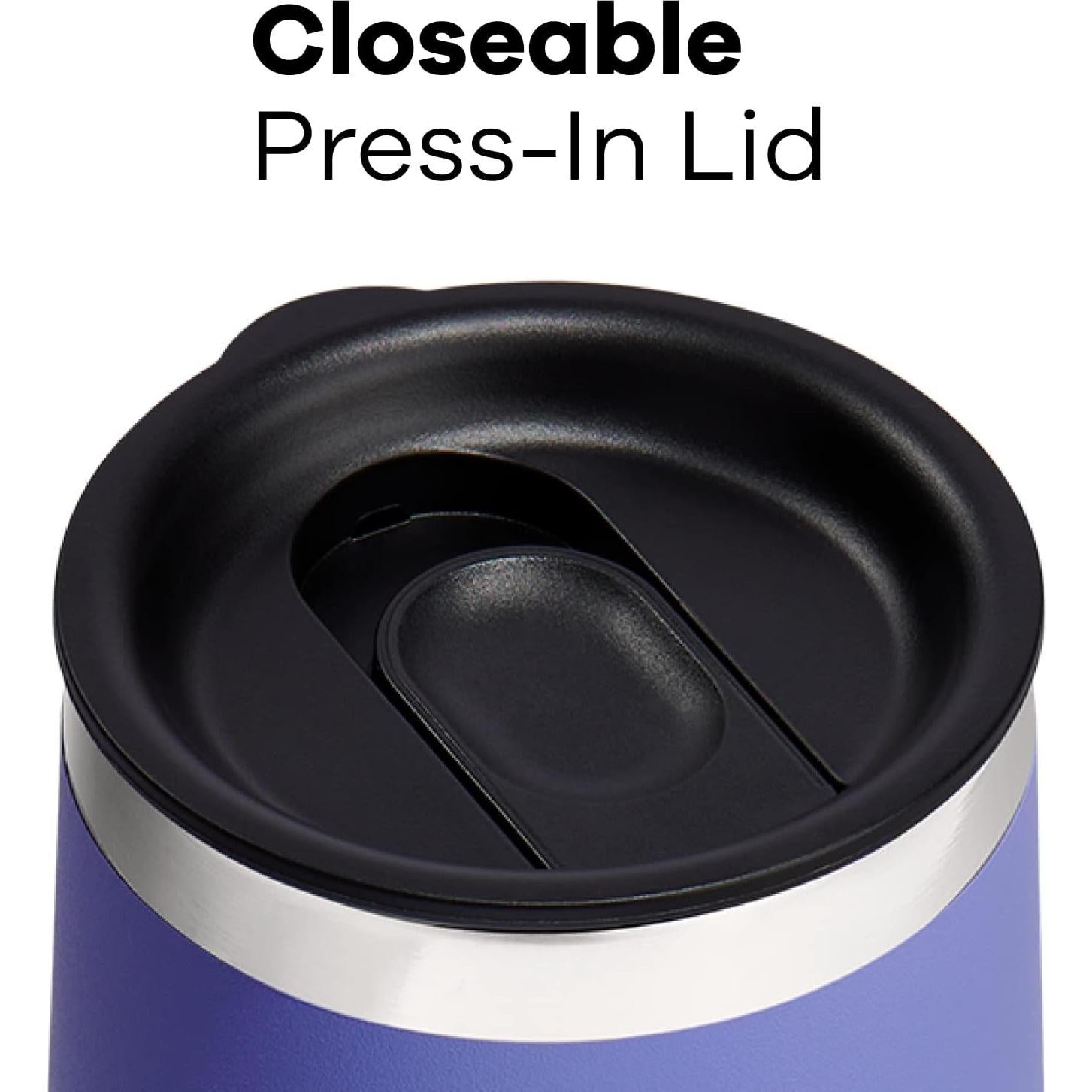 Vaso de Vino Aislado Hydro Flask 296 ml Cerámica Negro