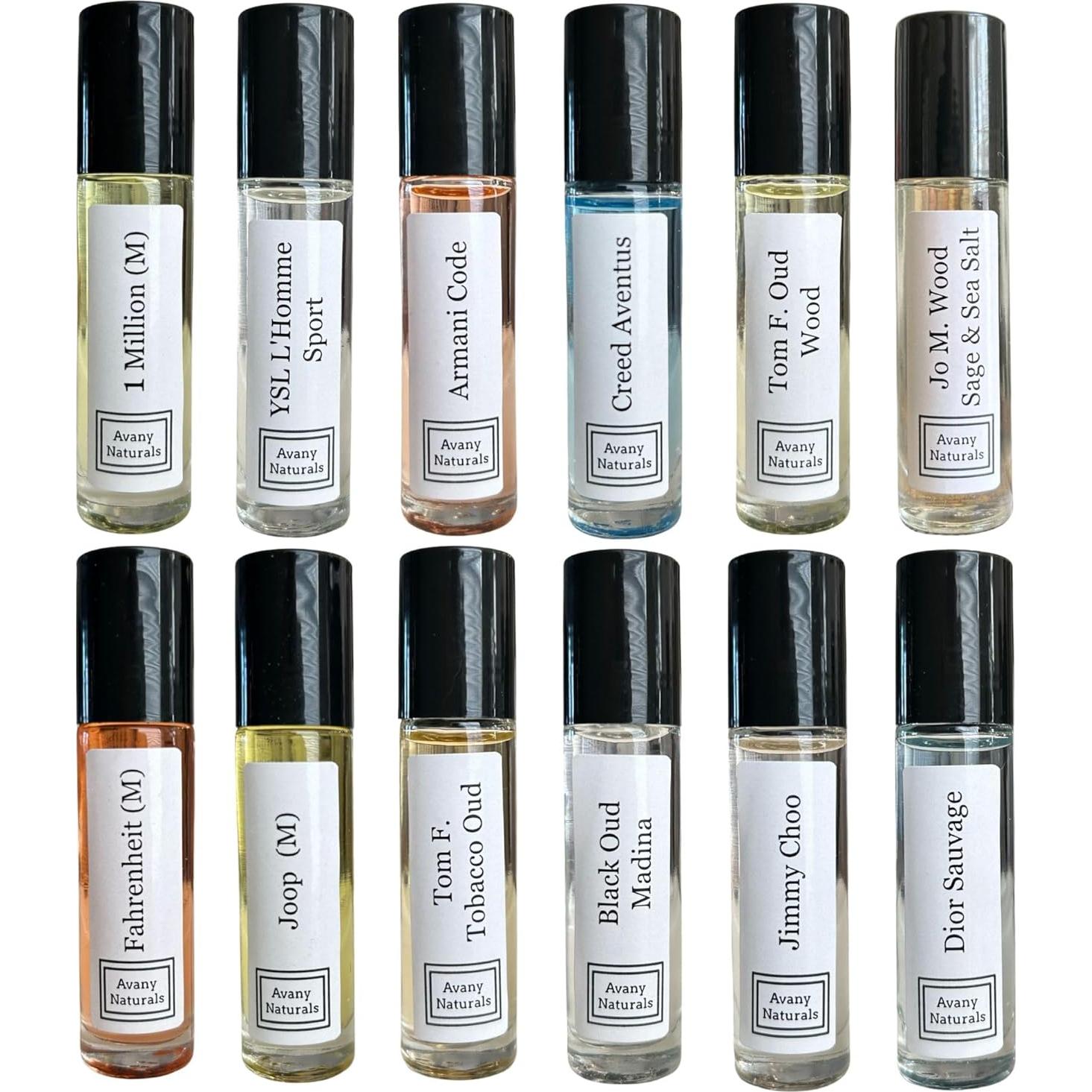 Juego de Muestras de Colonia para Hombres - Aceite Roll On