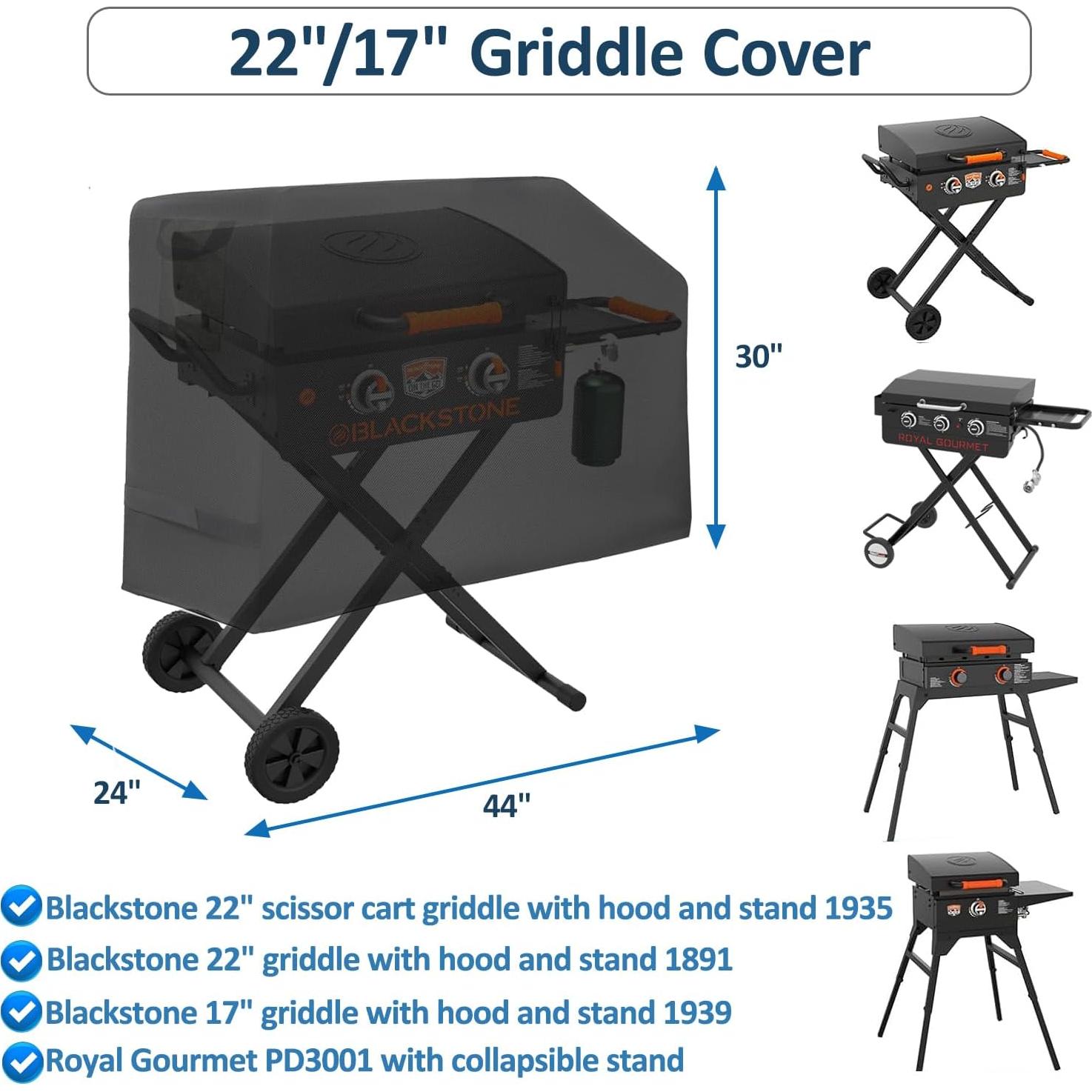 Cubierta para Plancha Blackstone 22" Aurmer 600D Impermeable