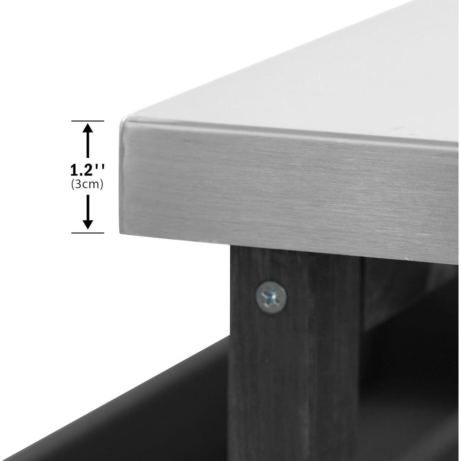 Isla de Cocina Exterior Andehomy Carrito de Bar Móvil 127.6 cm