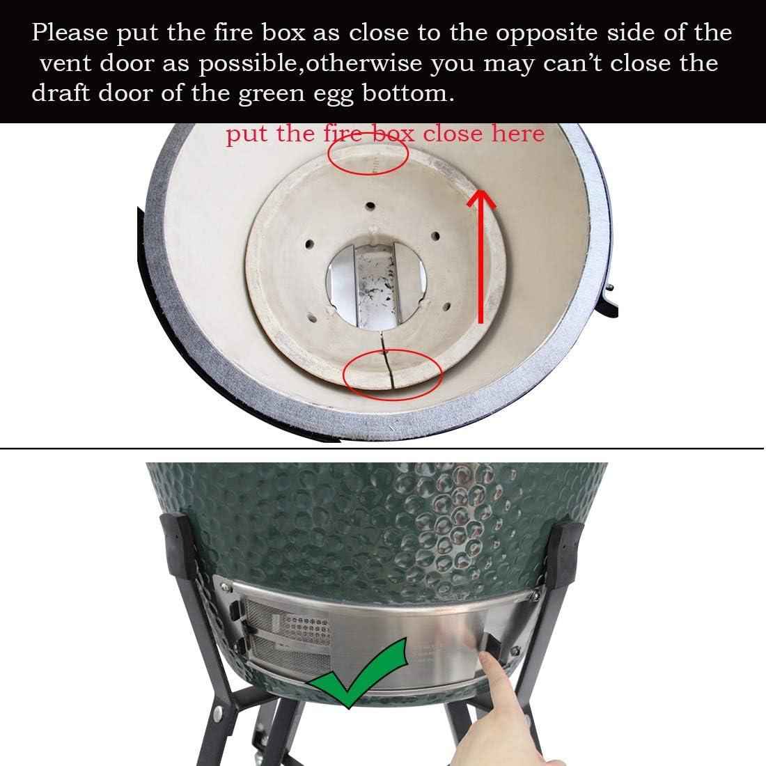 Cajón de Ceniza Dracarys para Big Green Egg Grande - Acero Inoxidable