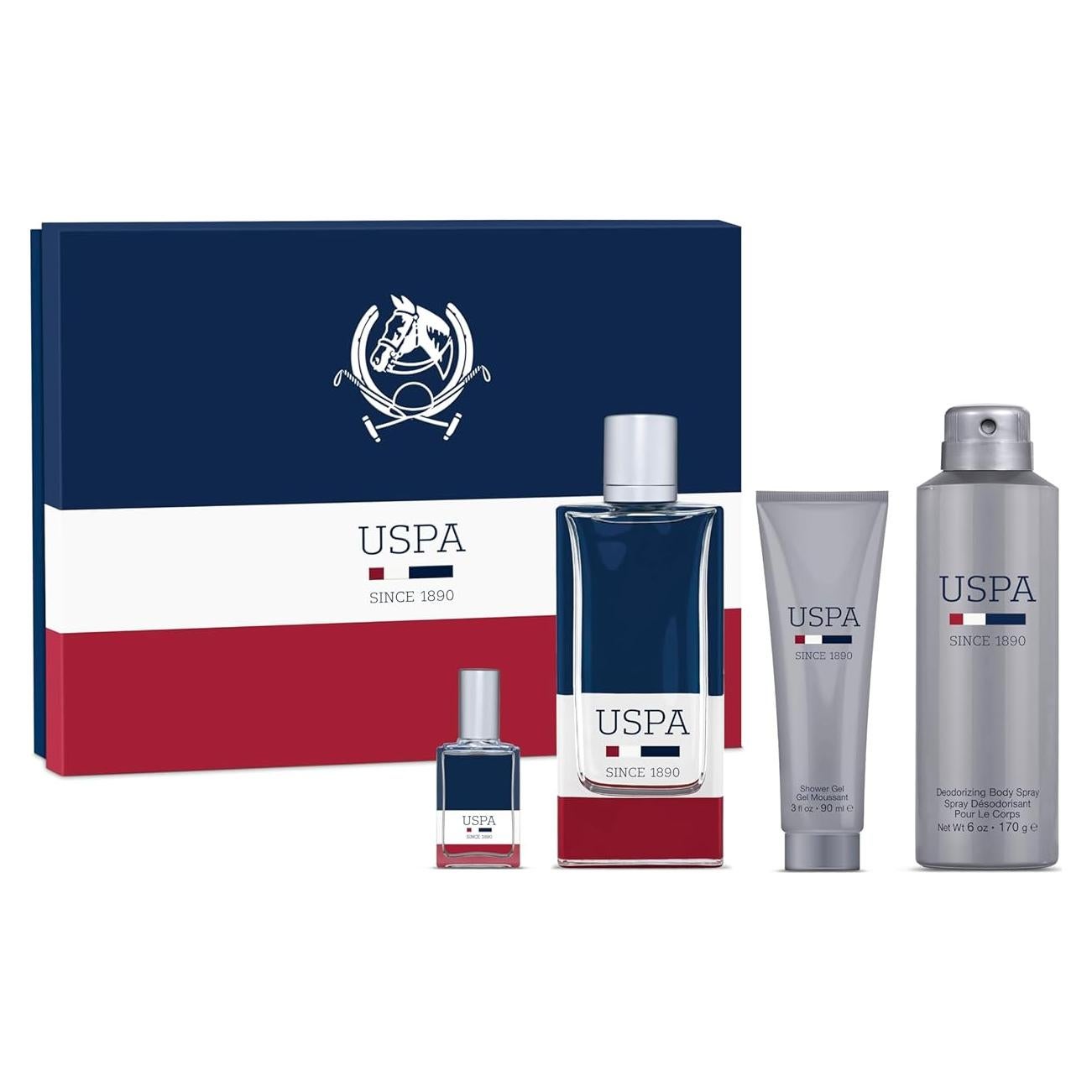 Set de Regalo US Polo Association USPA - 4 Piezas Aromáticas